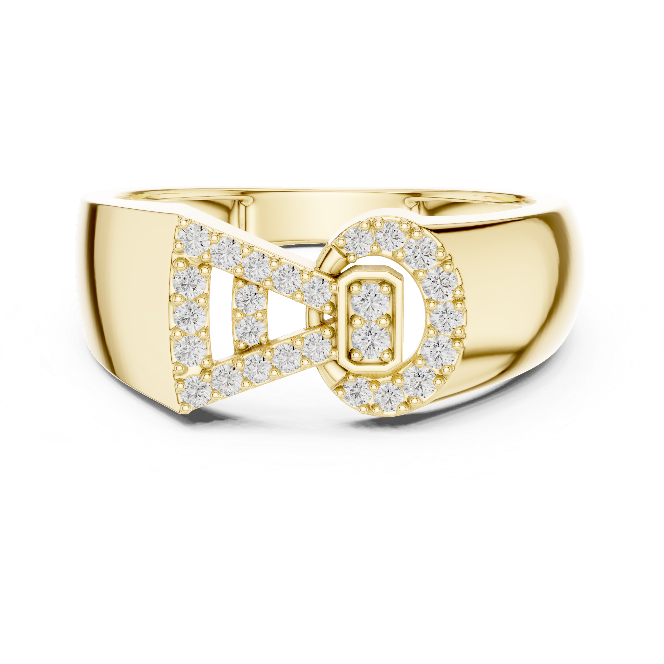 Sparkling Bow Tie Ring