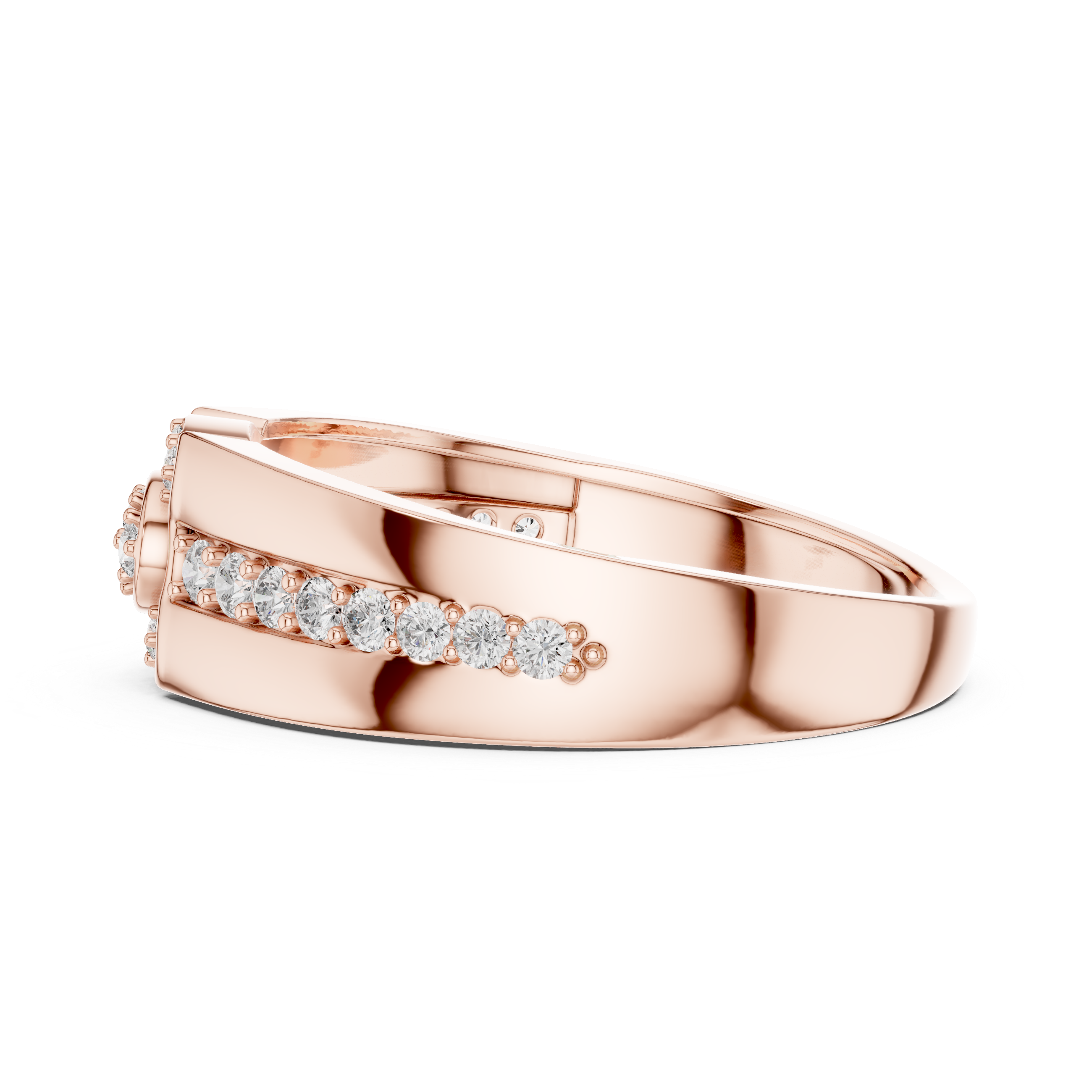 Luminous Love Rose Gold Band
