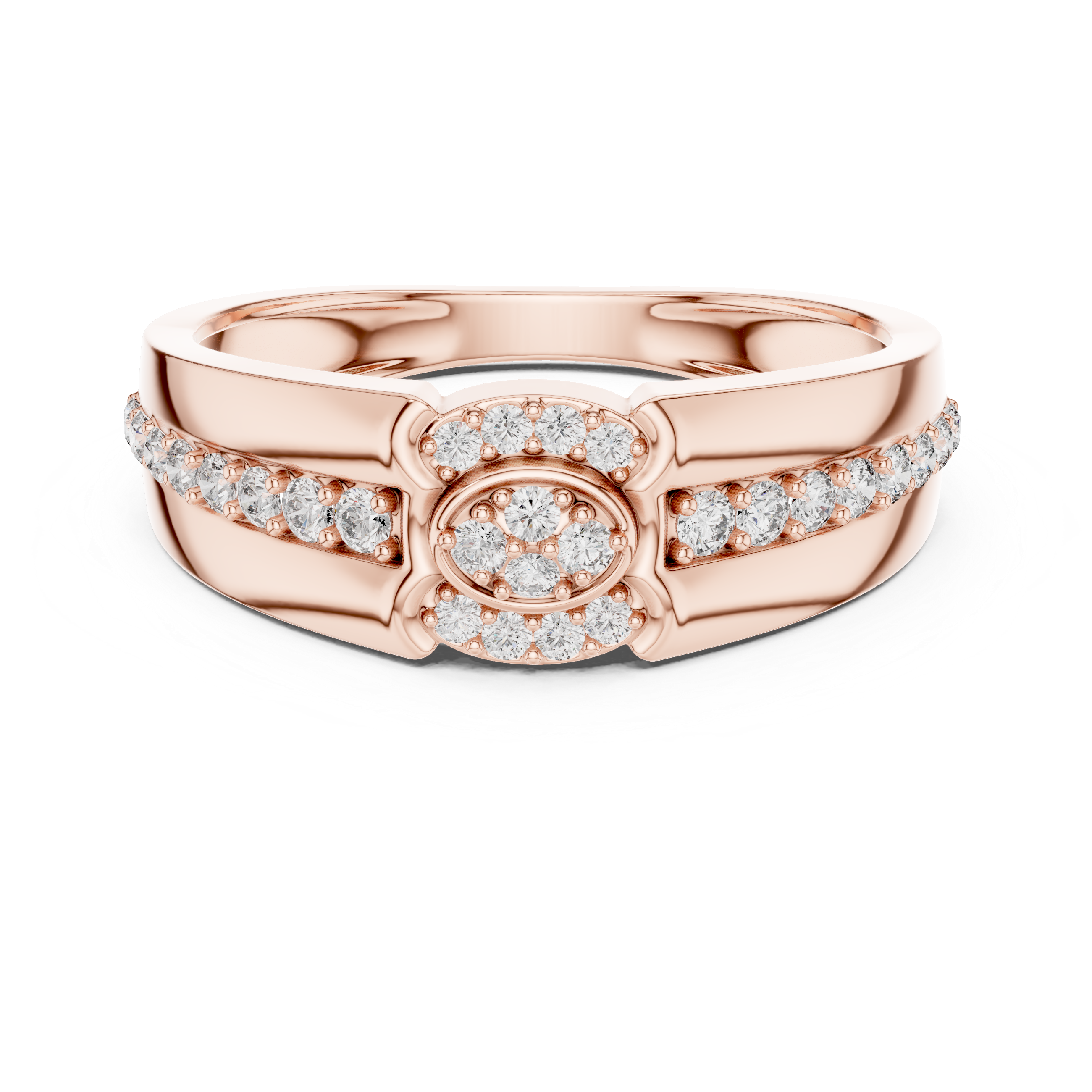 Luminous Love Rose Gold Band