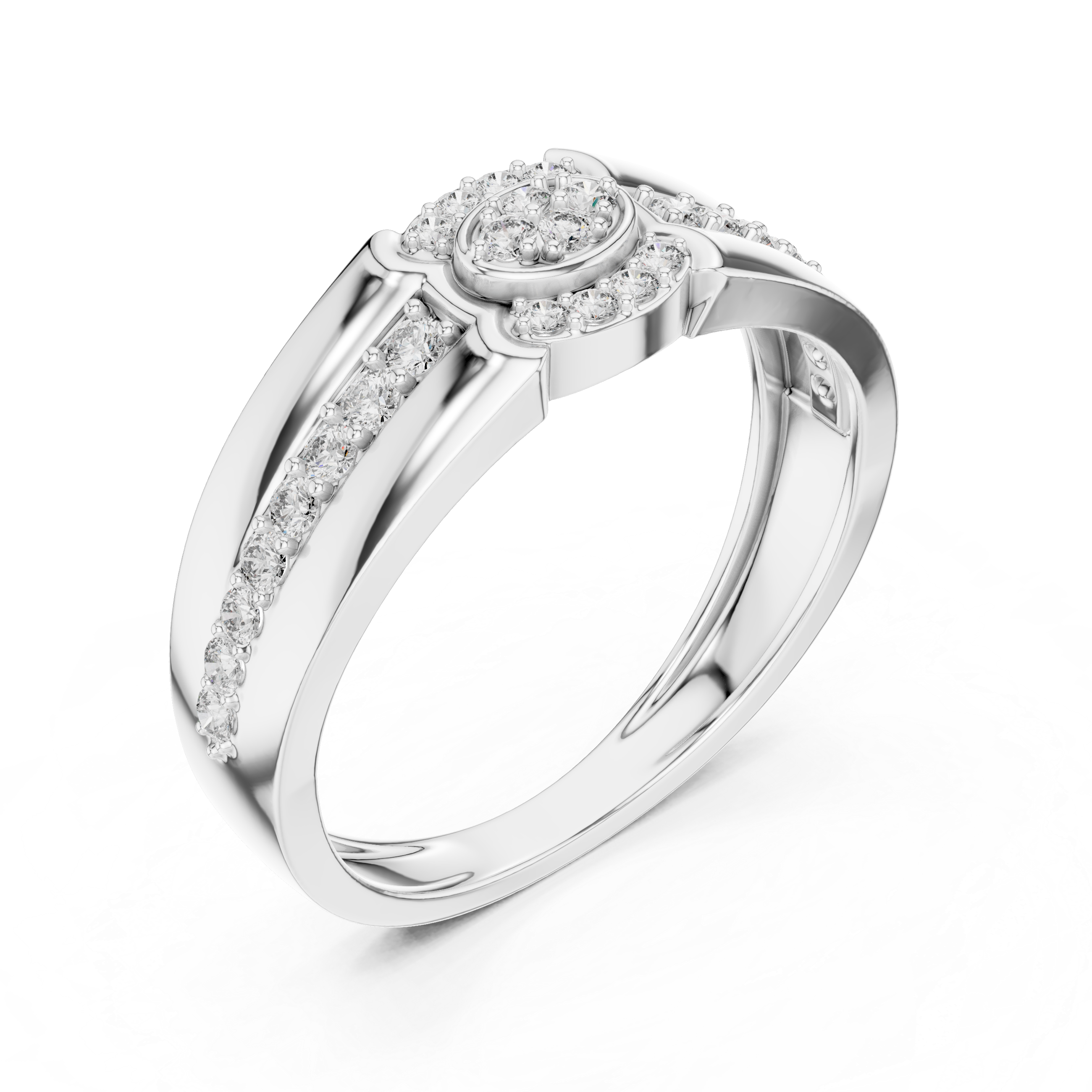 Luminous Love Rose Gold Band