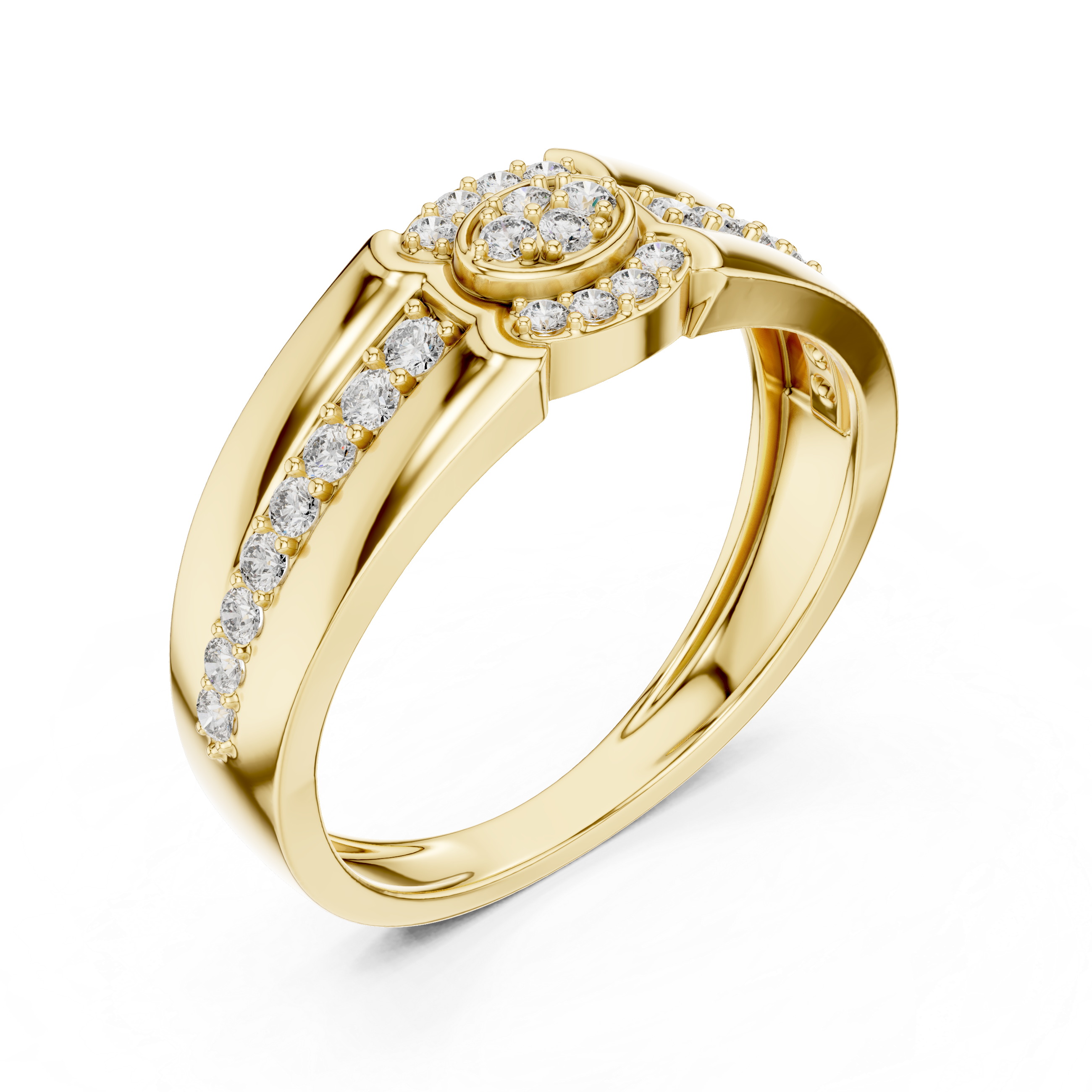 Luminous Love Rose Gold Band