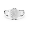 Masculine Rose Gold Ring with Brilliant Diamond Detail