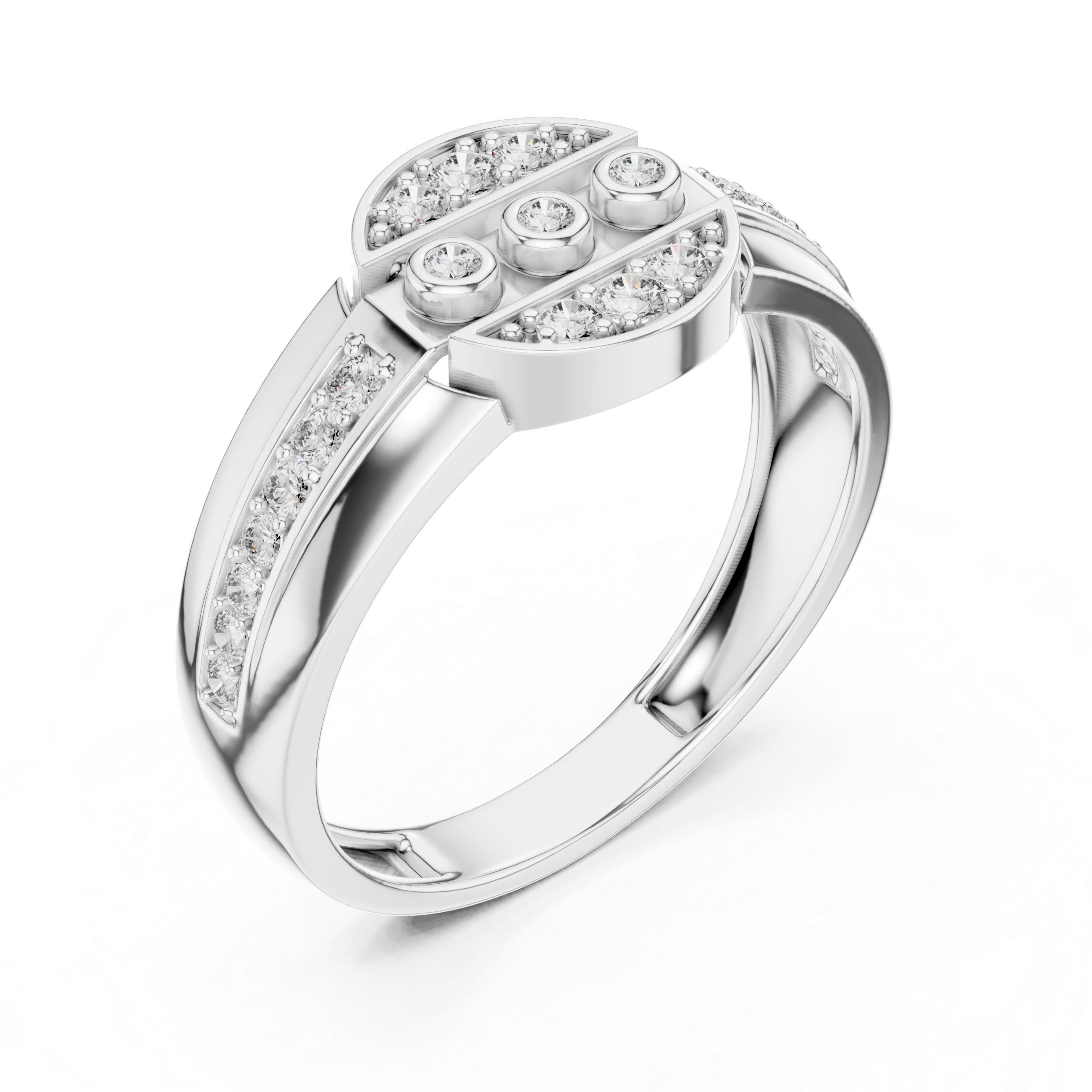 Brilliant Cut Diamond Rose Gold Ring