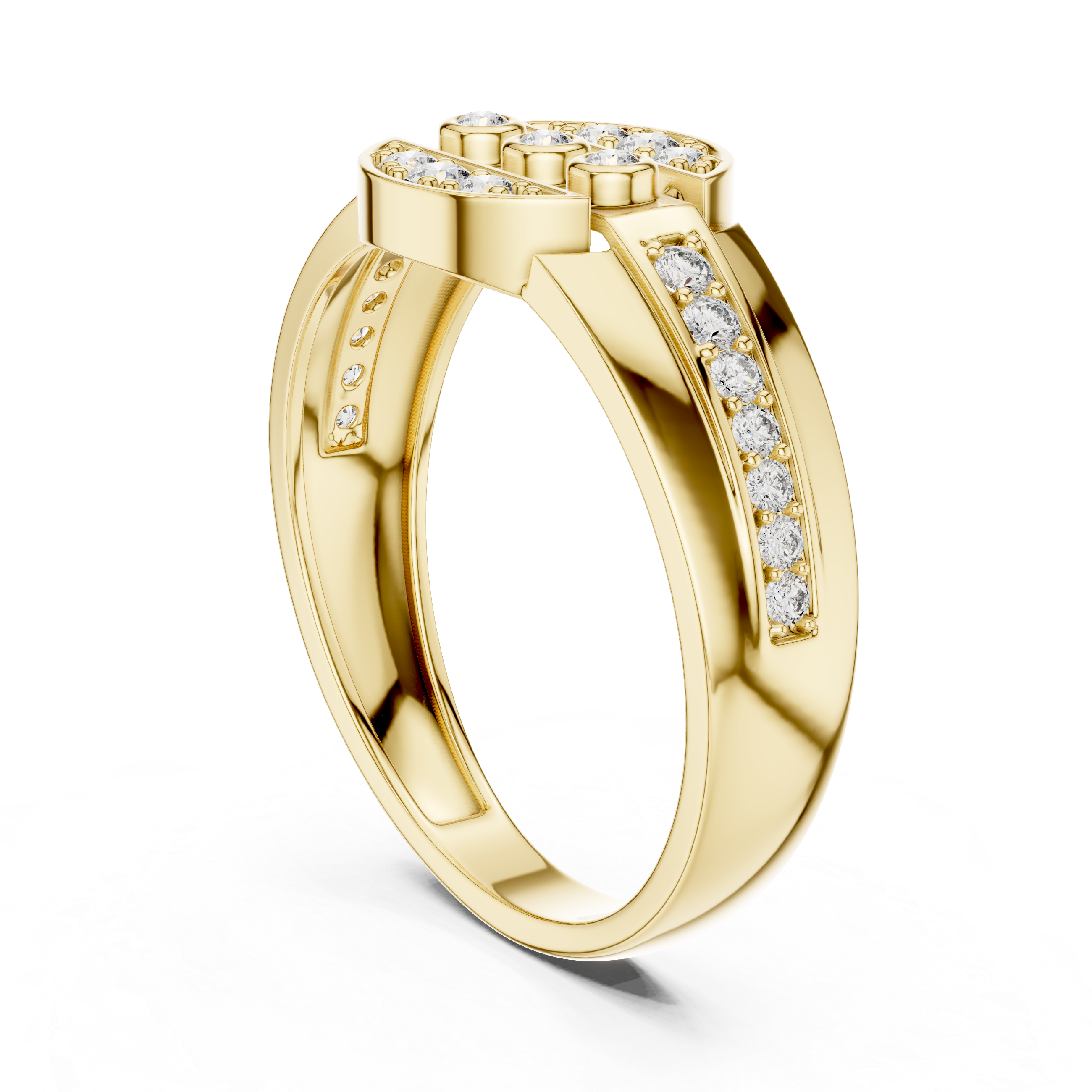 Brilliant Cut Diamond Rose Gold Ring