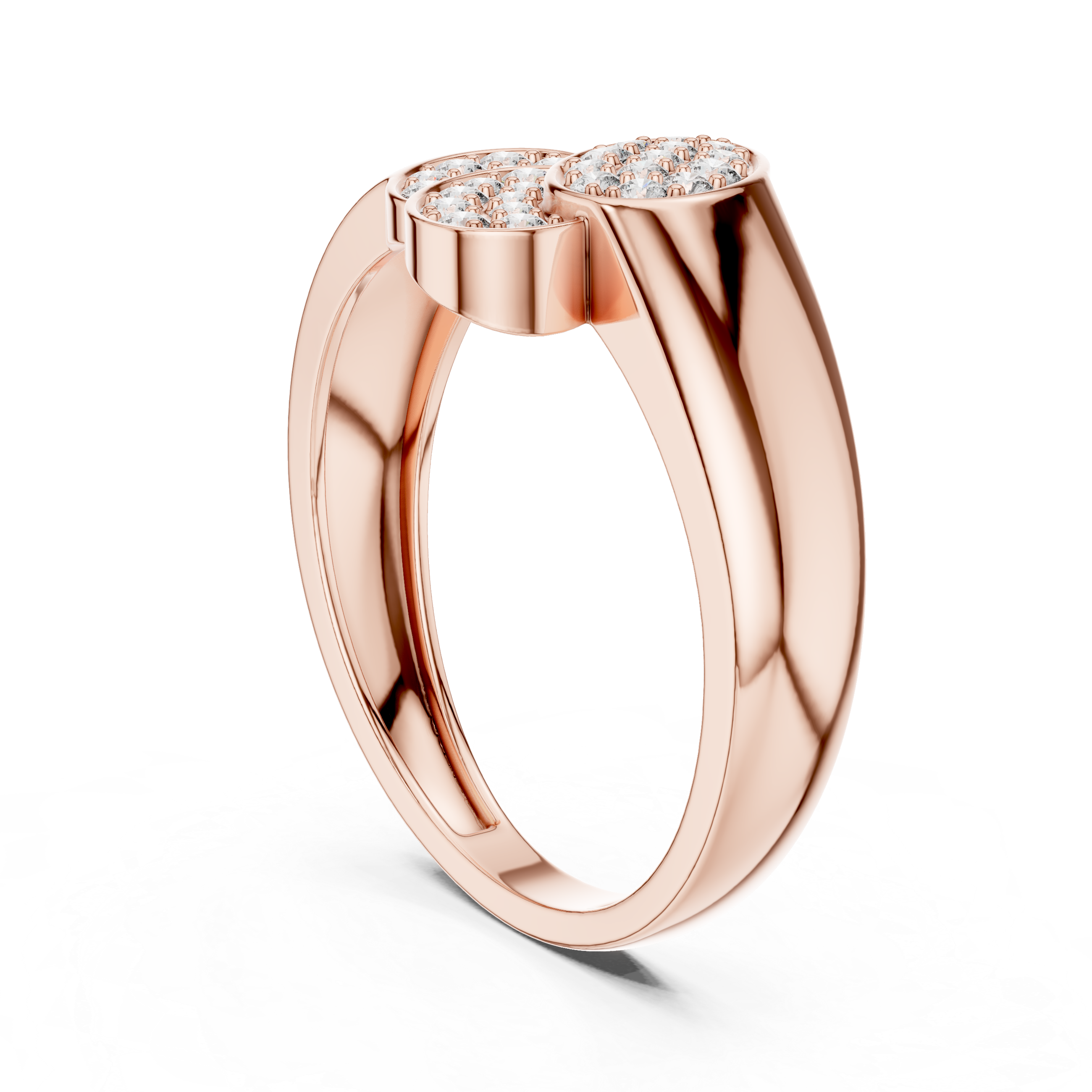 Radiant Threefold Diamond Ring