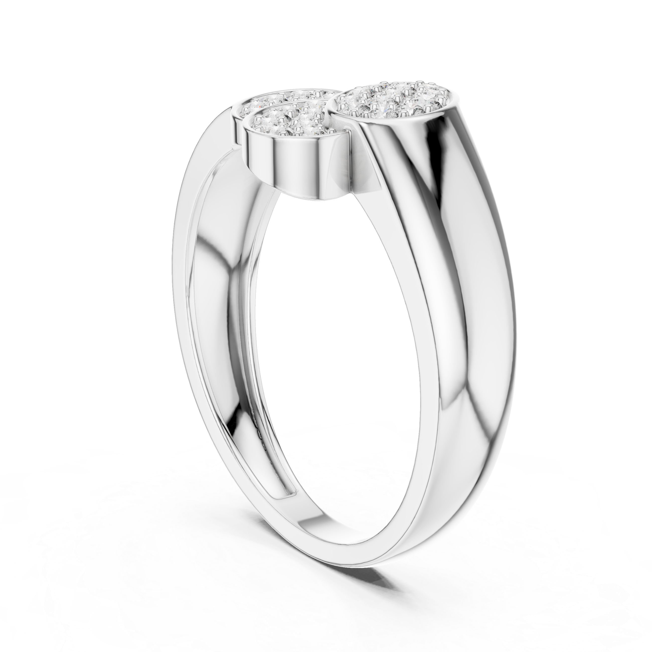 Radiant Threefold Diamond Ring