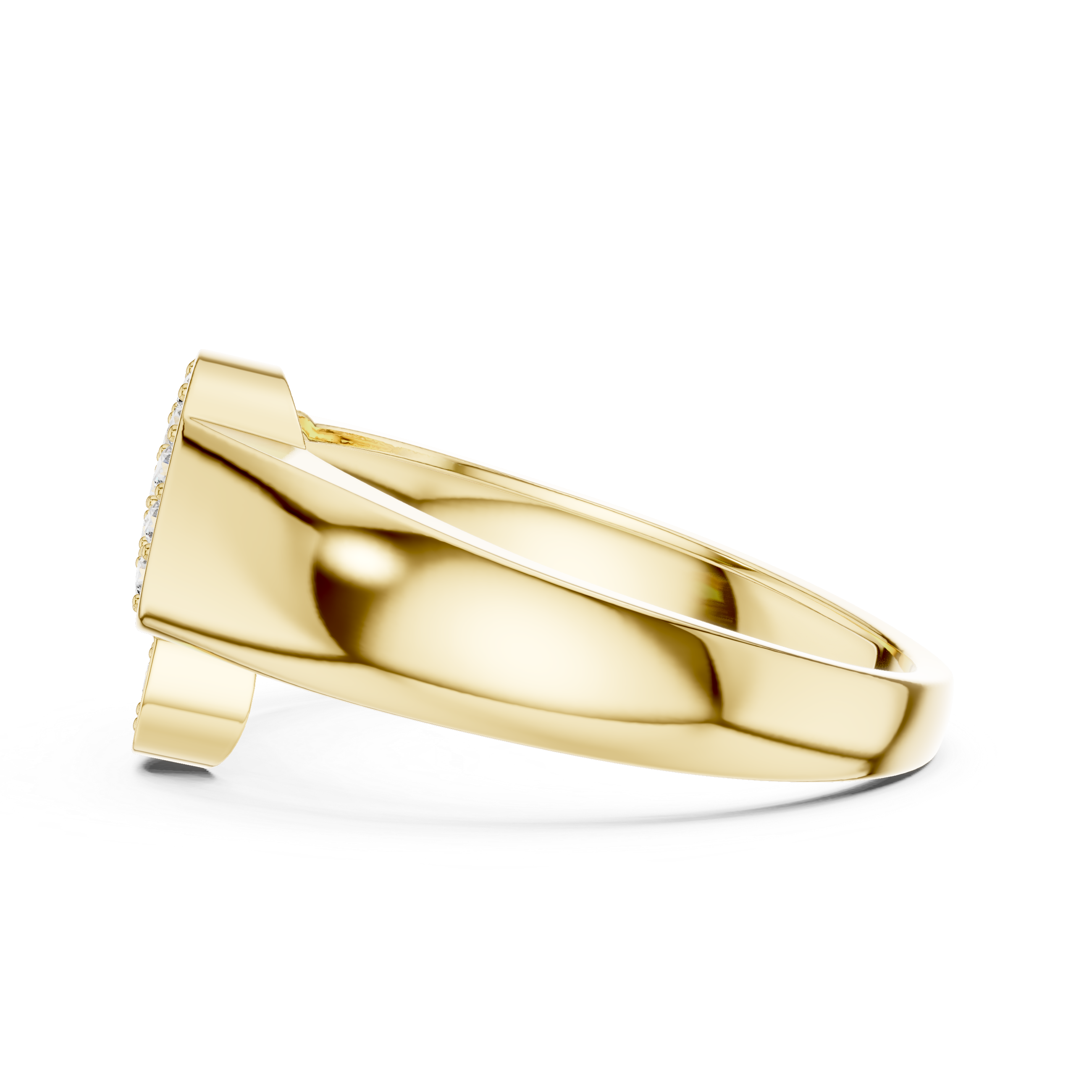 Radiant Threefold Diamond Ring