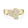 Radiant Threefold Diamond Ring