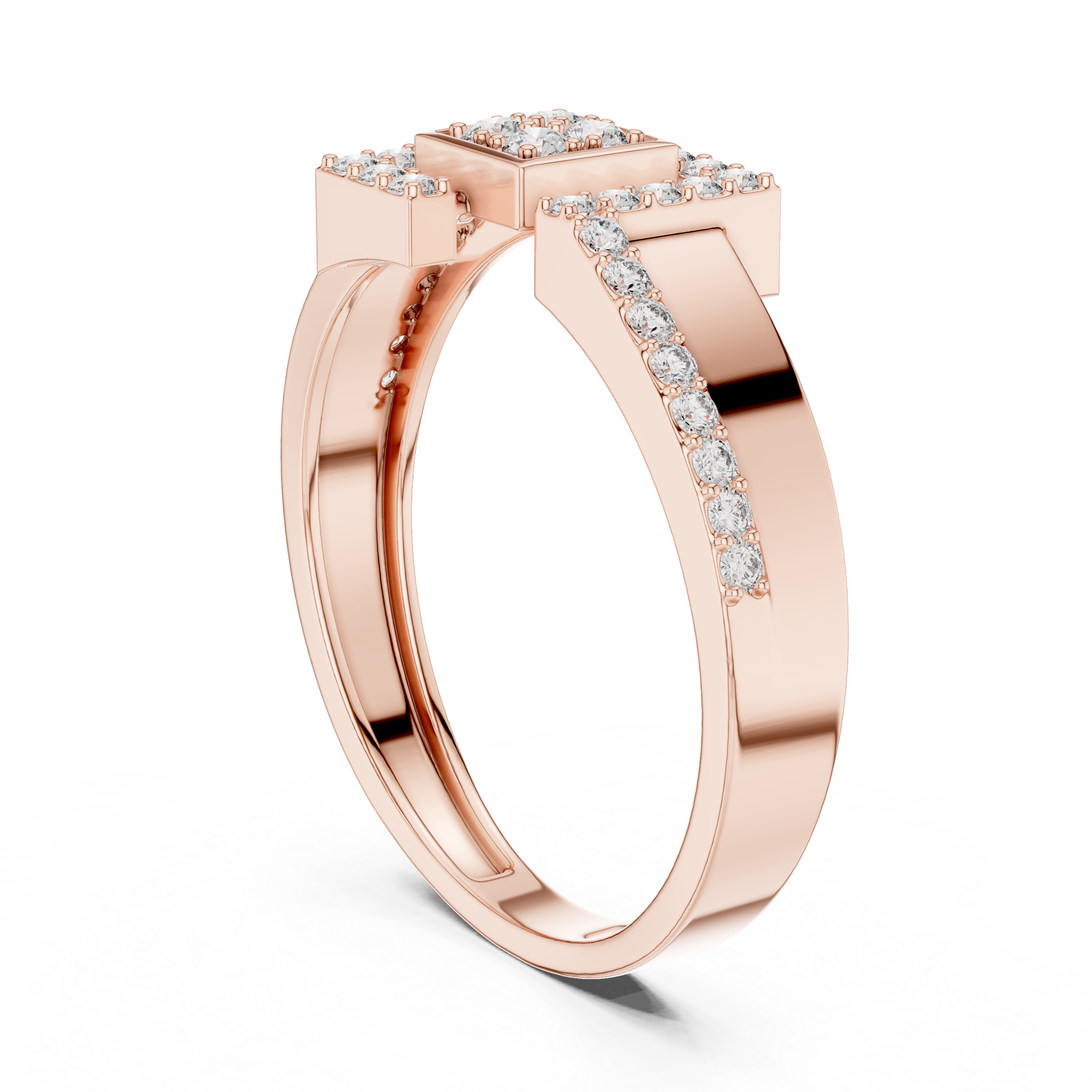 Classic Meets Modern Rose Gold Ring
