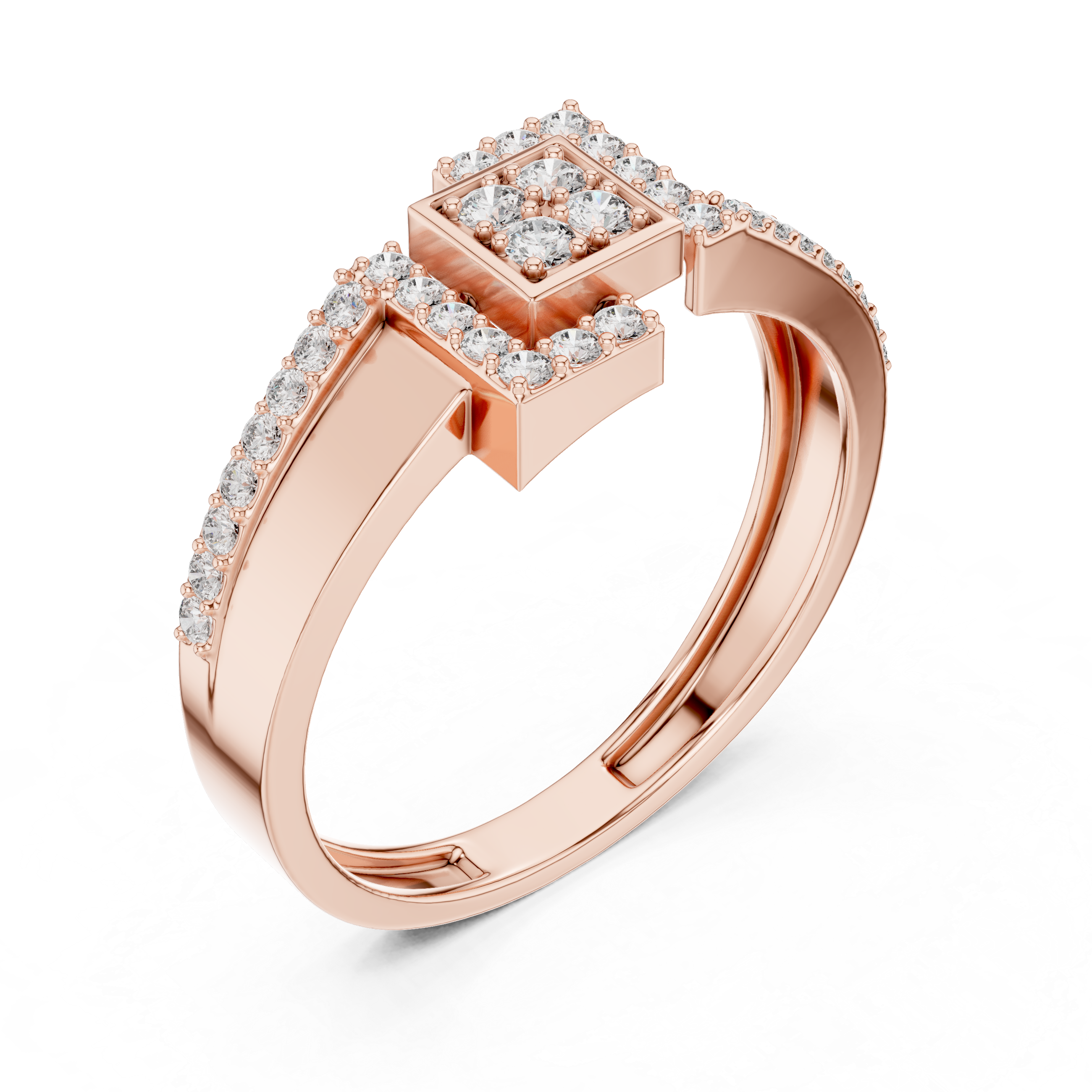 Classic Meets Modern Rose Gold Ring