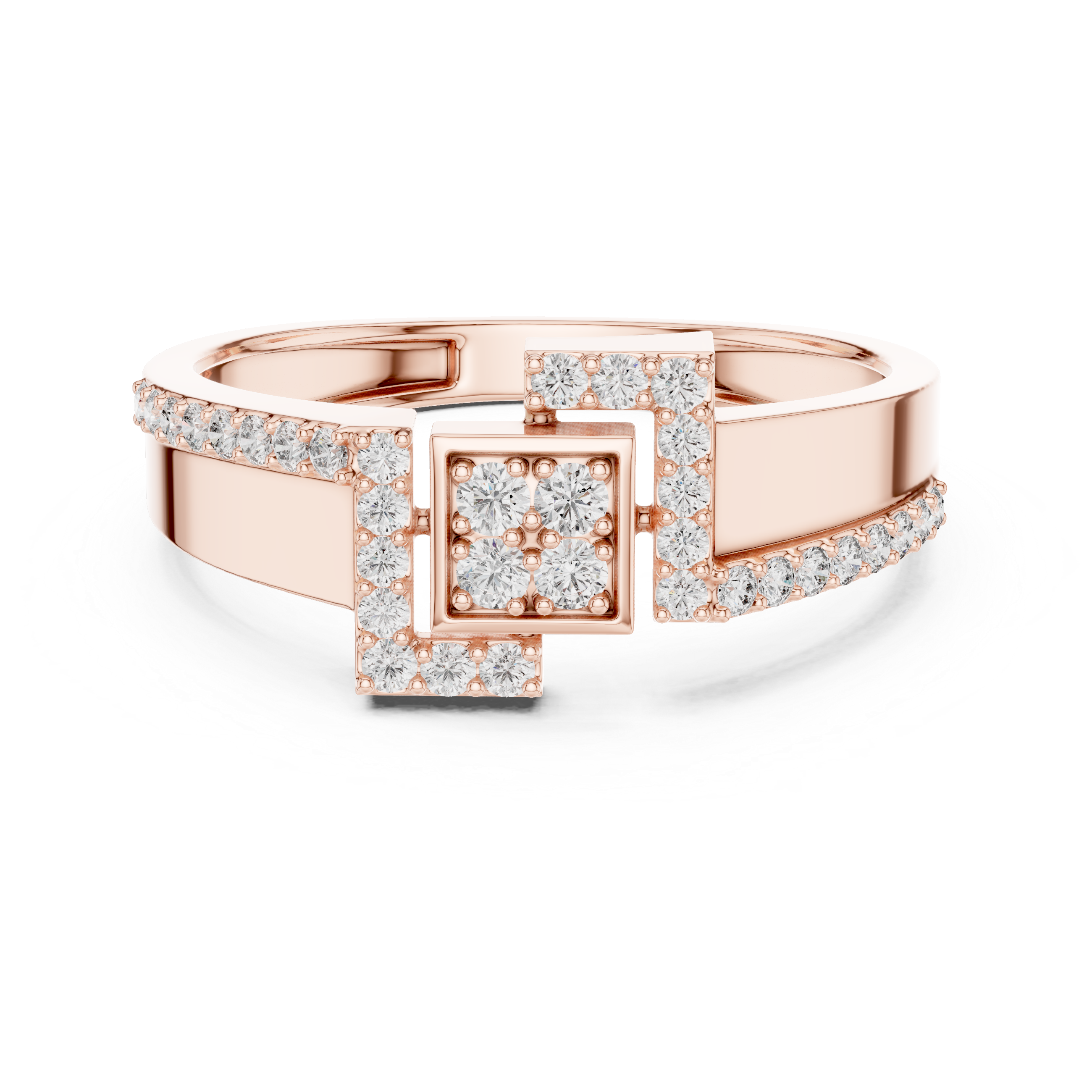 Classic Meets Modern Rose Gold Ring