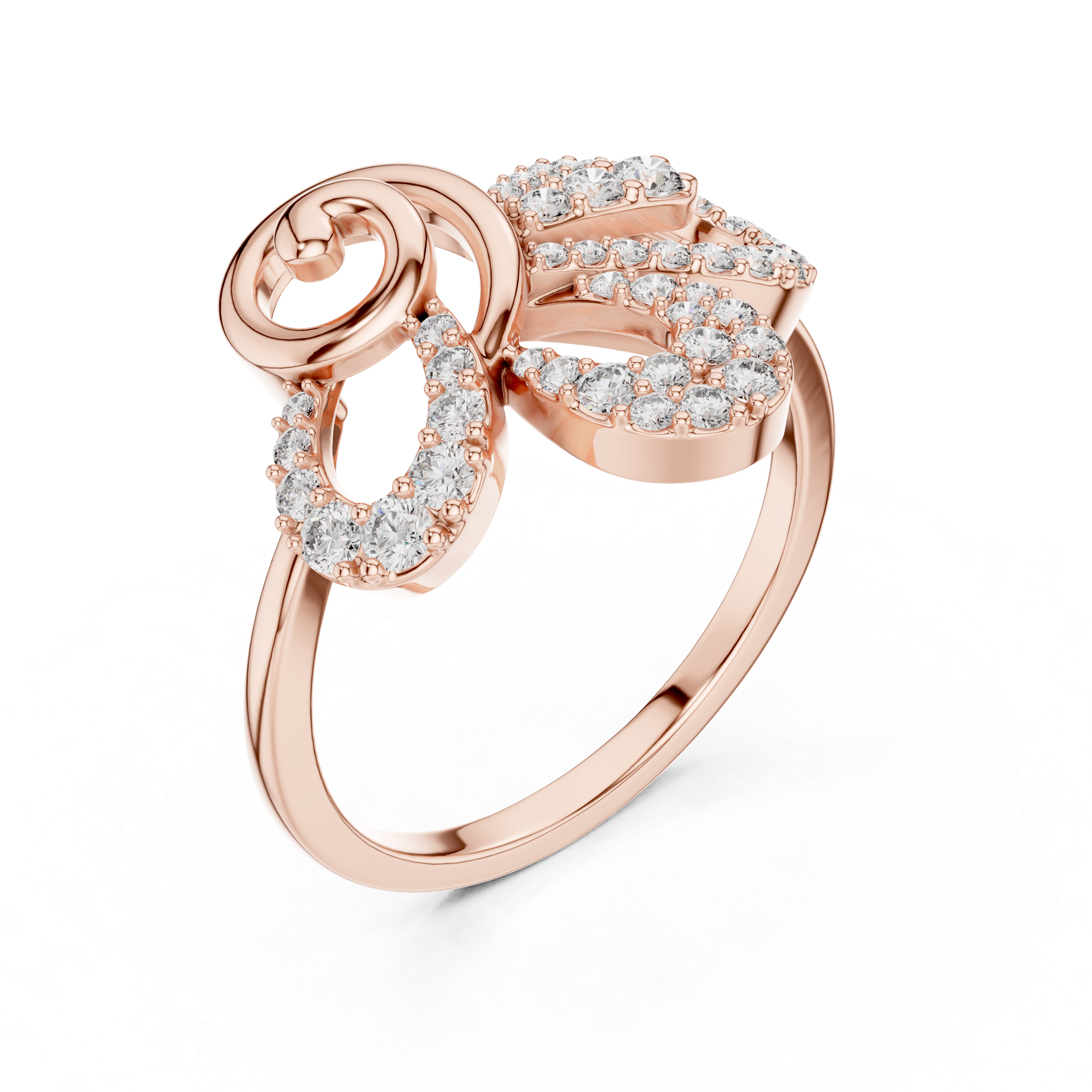 Enchanted Petal Diamond Ring