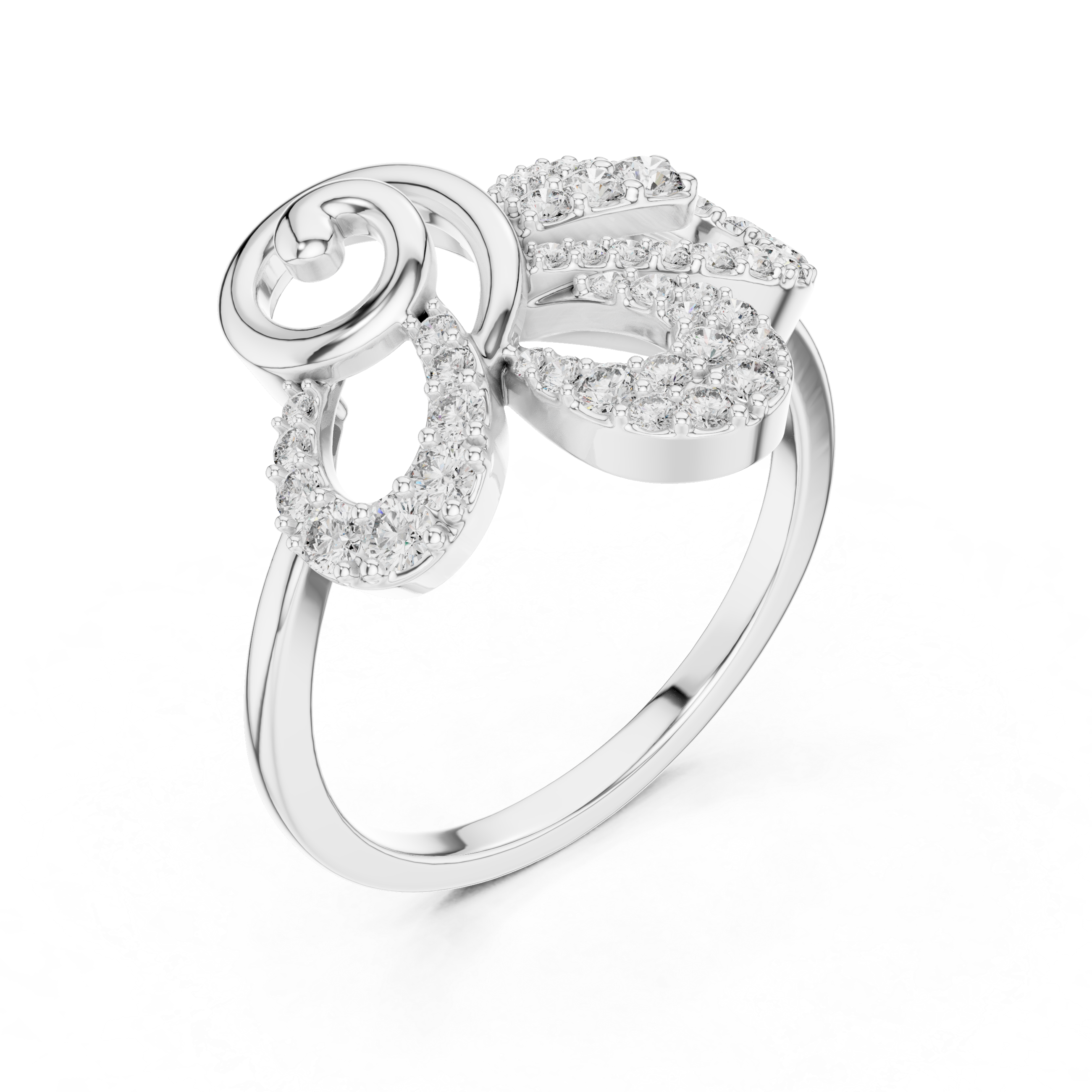 Enchanted Petal Diamond Ring
