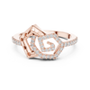 Radiant Shield Diamond Ring
