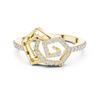 Radiant Shield Diamond Ring