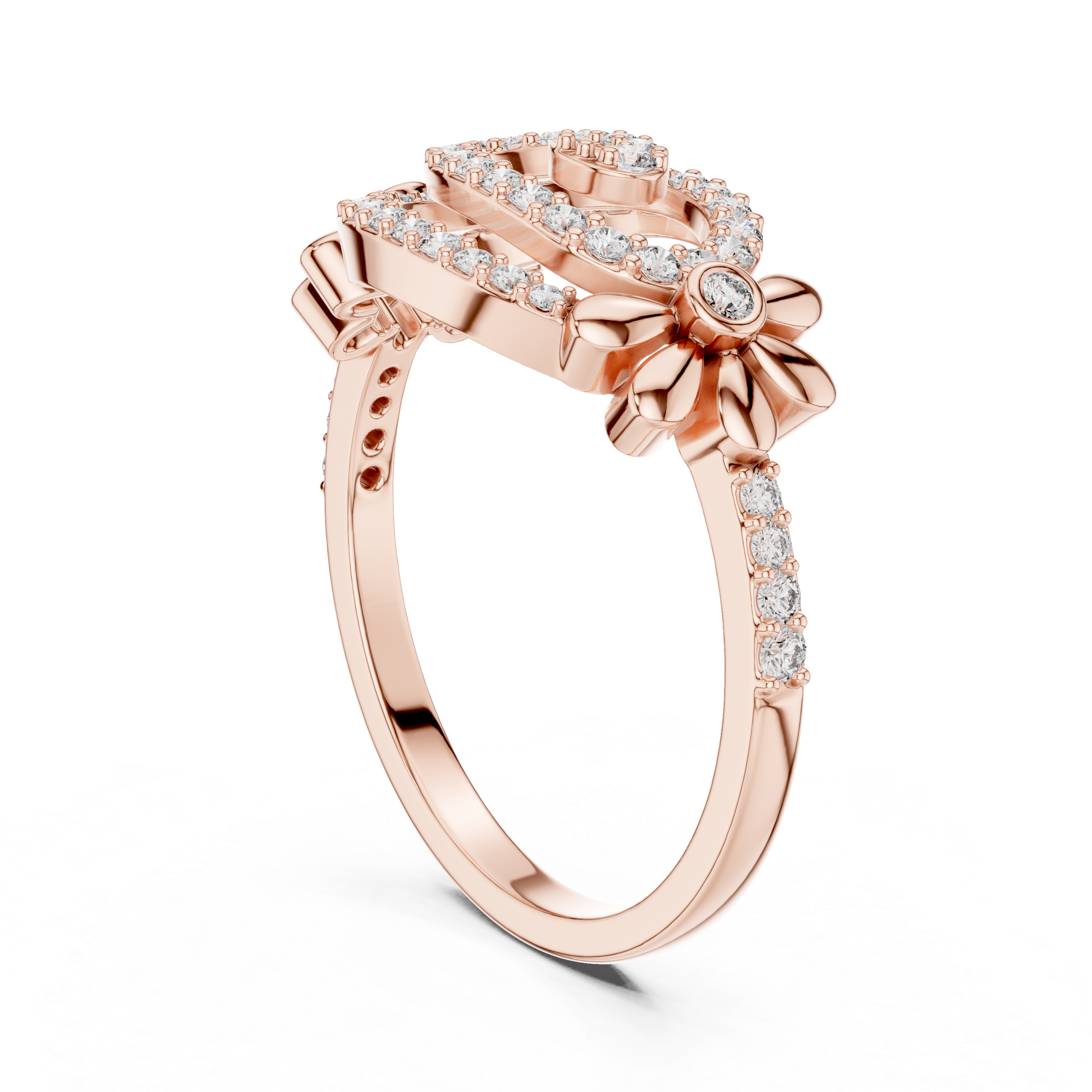 Golden Bloom Promise Ring