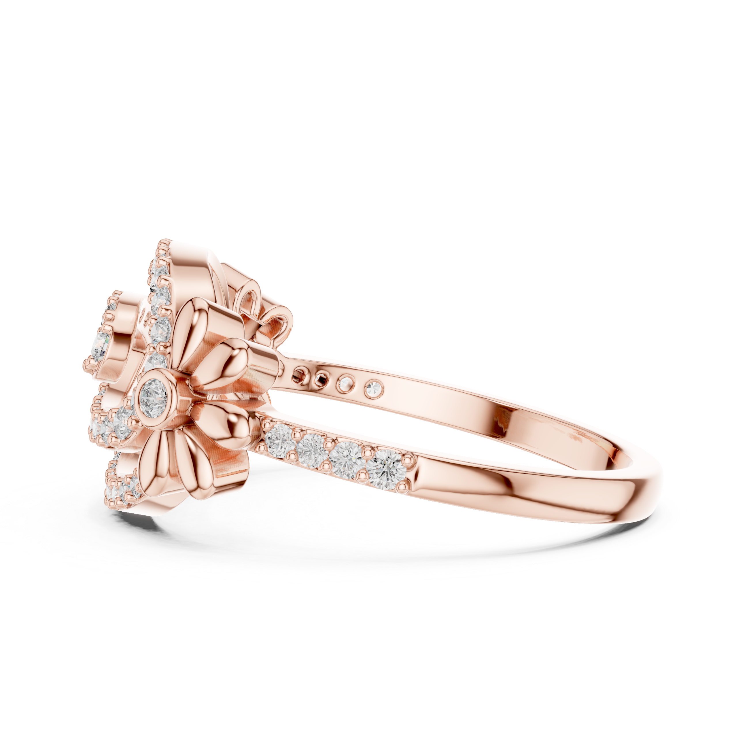 Golden Bloom Promise Ring