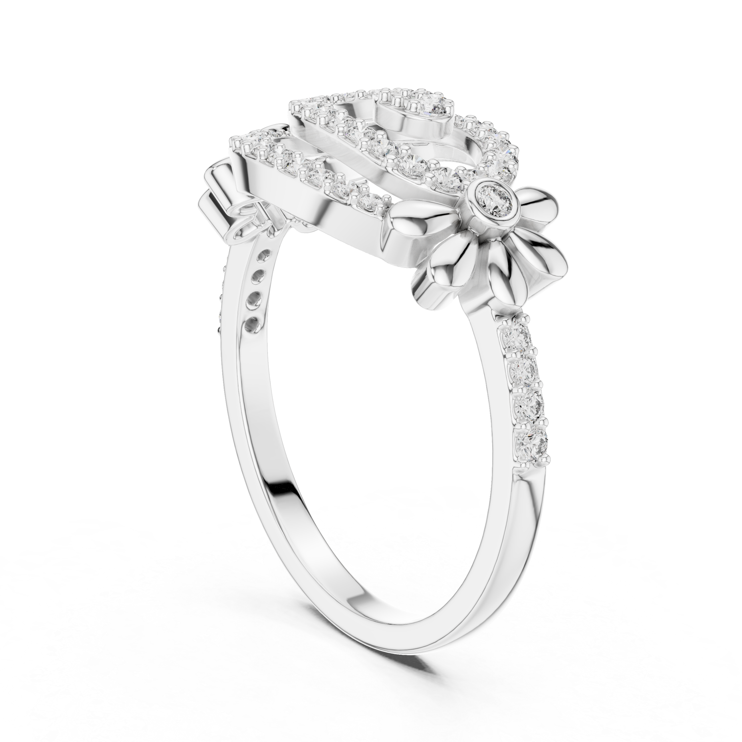 Golden Bloom Promise Ring