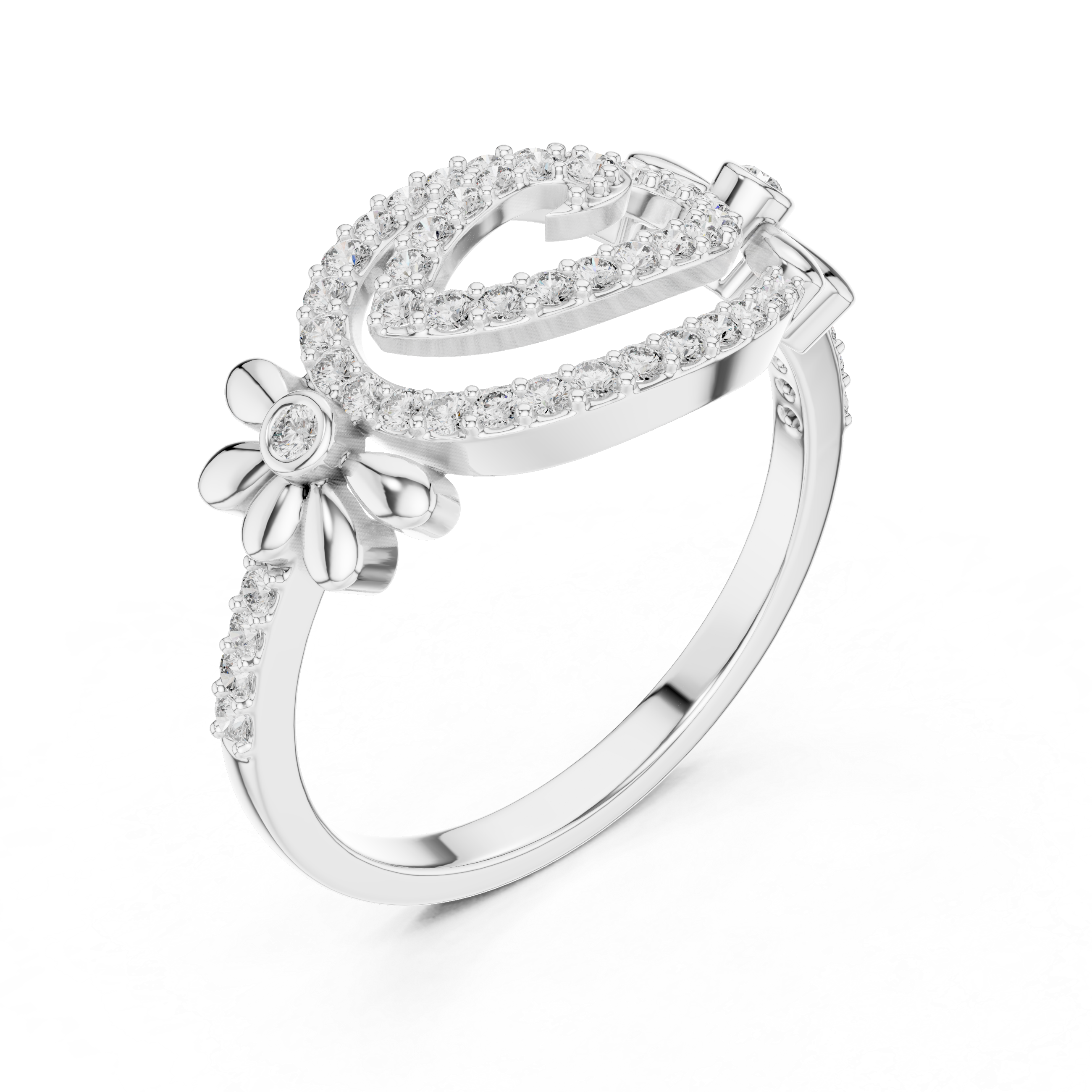 Golden Bloom Promise Ring