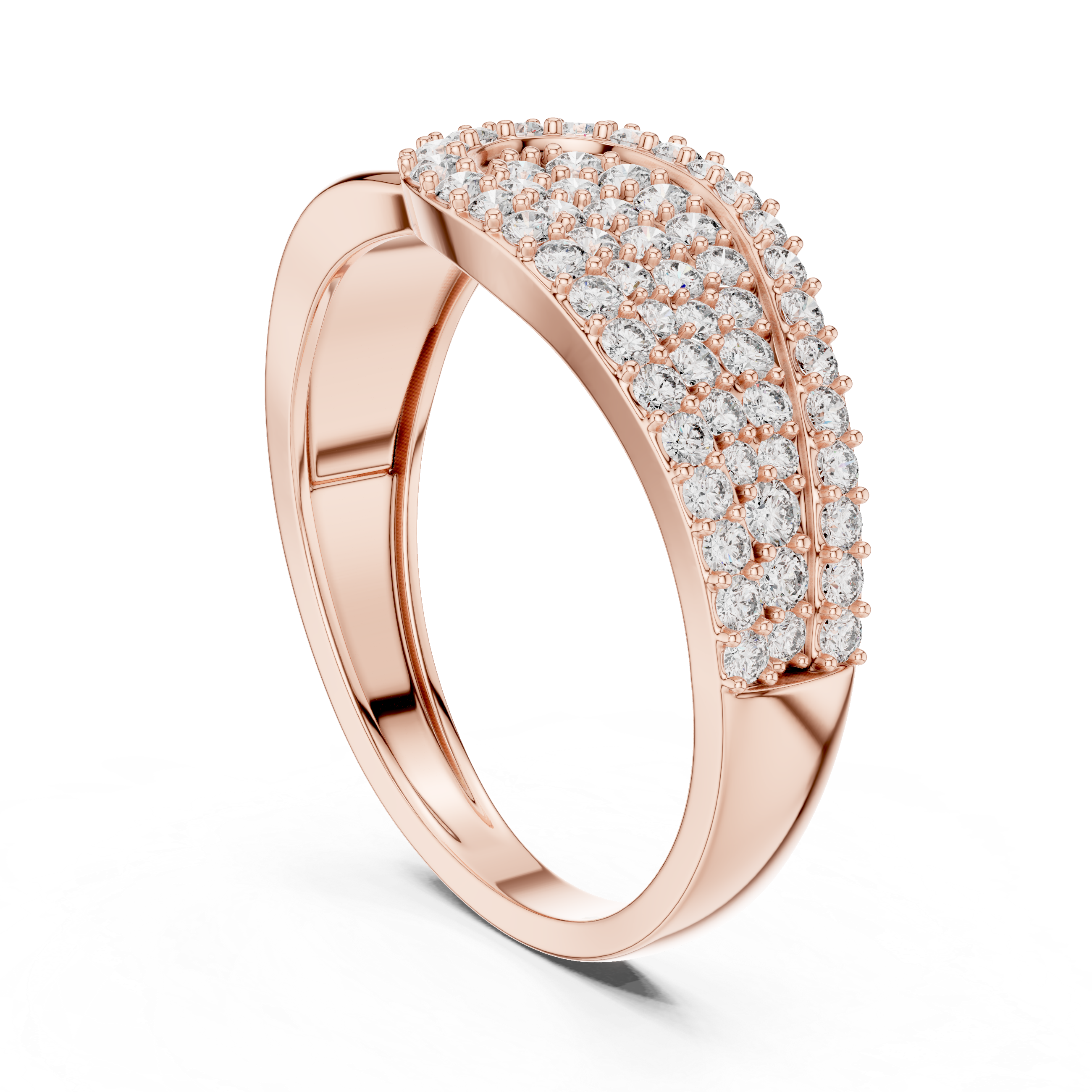 Rose Radiance Pavé Ring