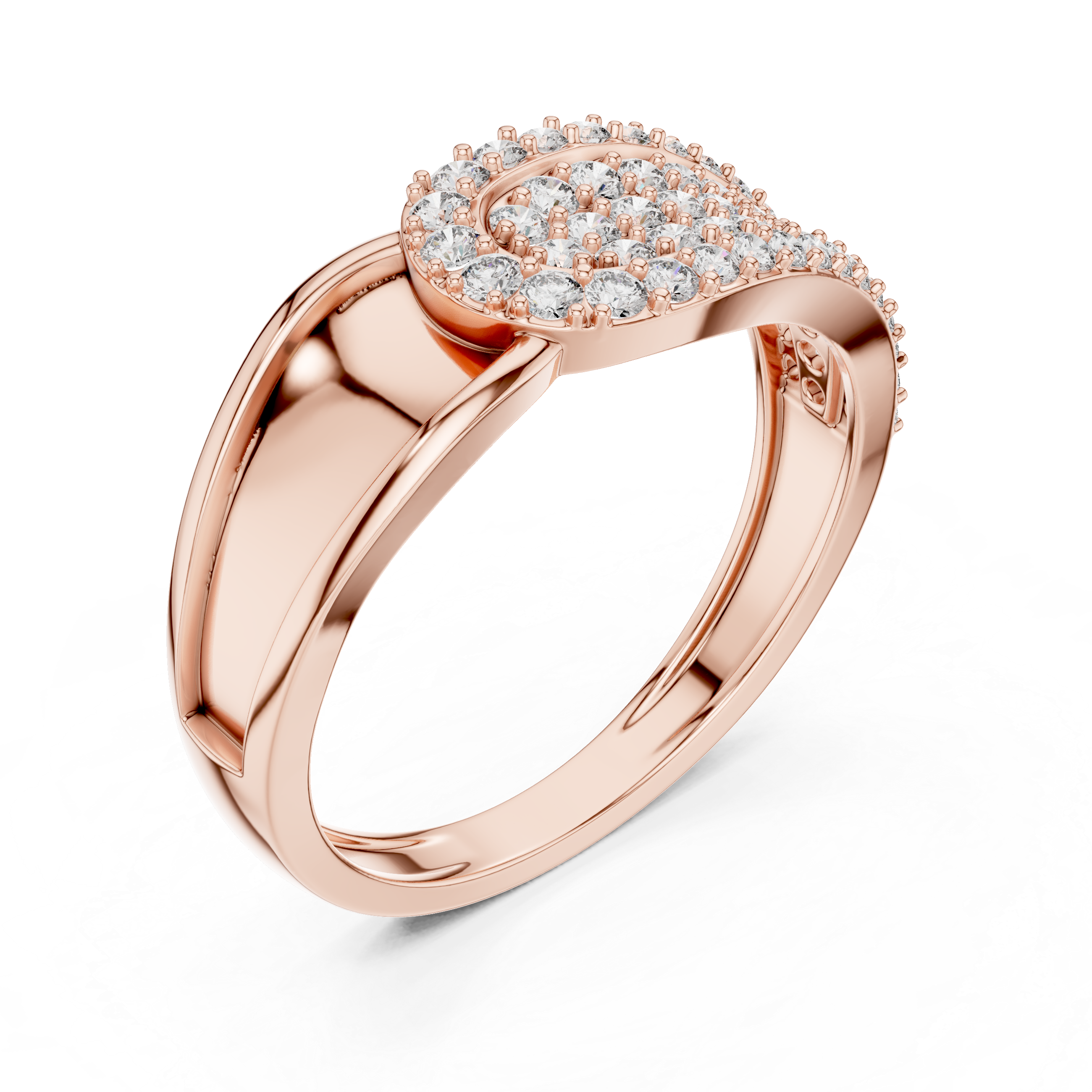 Rose Radiance Pavé Ring