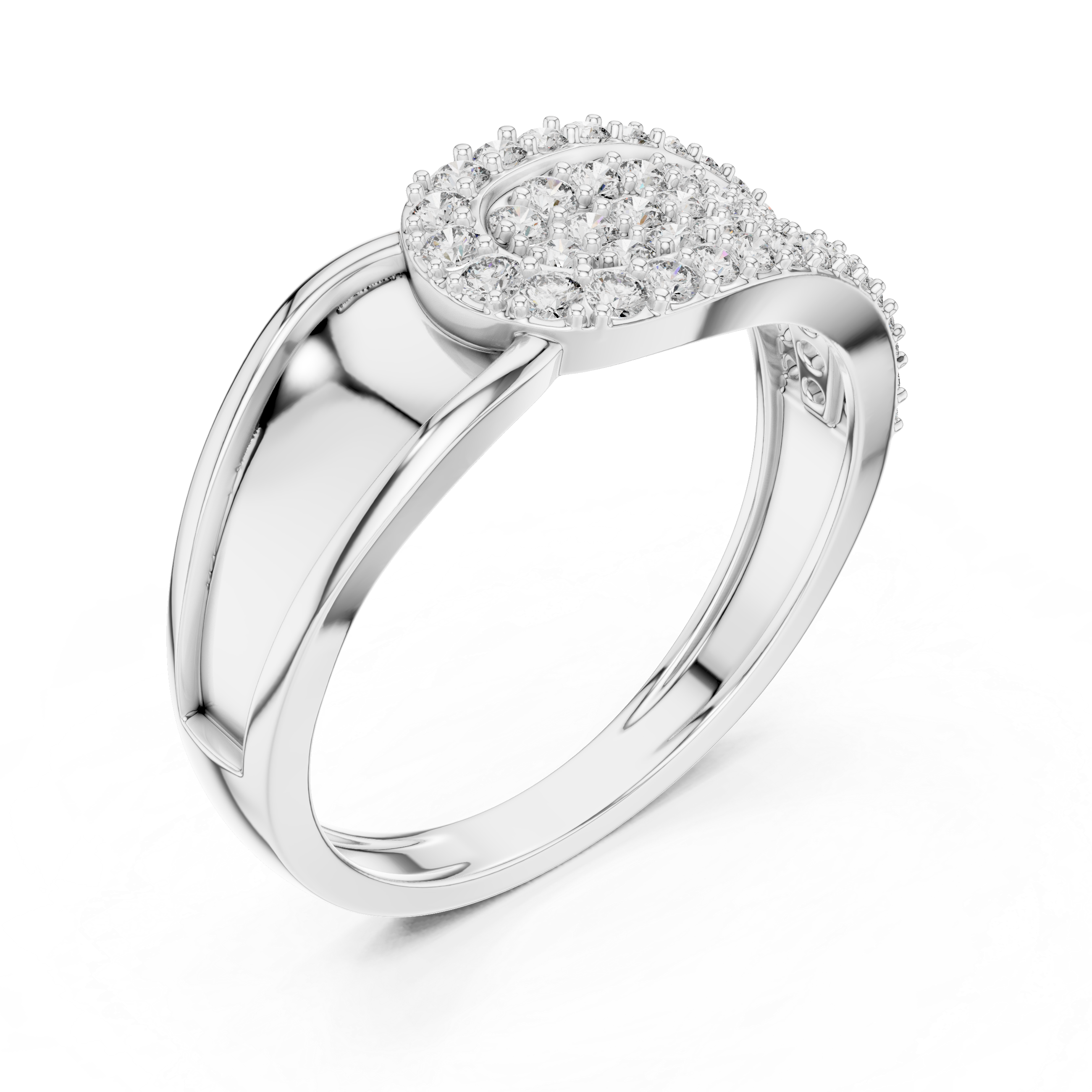 Rose Radiance Pavé Ring