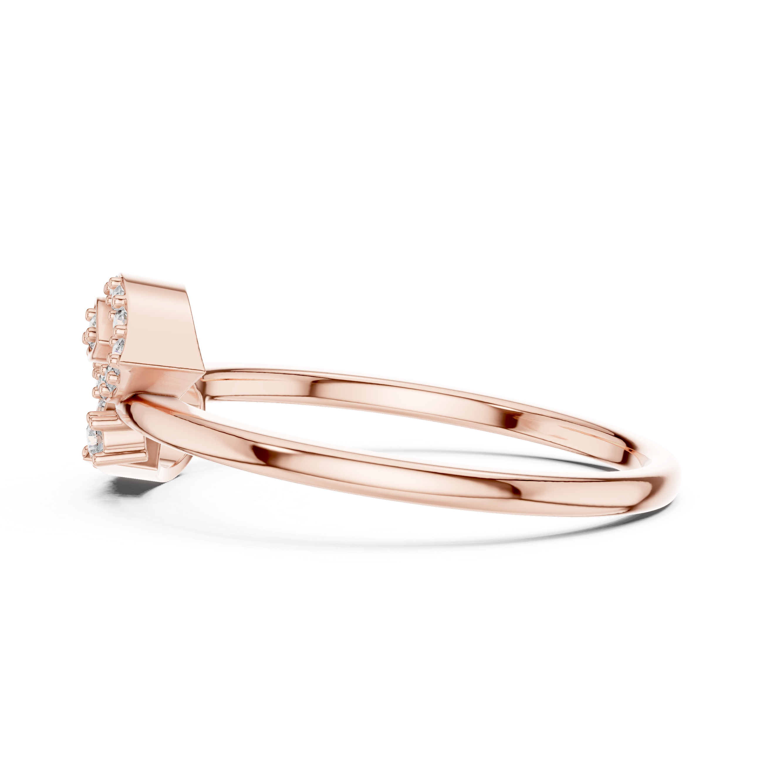 Twin Teardrop Embrace Ring
