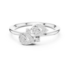 Twin Teardrop Embrace Ring