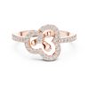 Graceful Yellow Gold Ring with Heart-Shaped Diamond Outline
