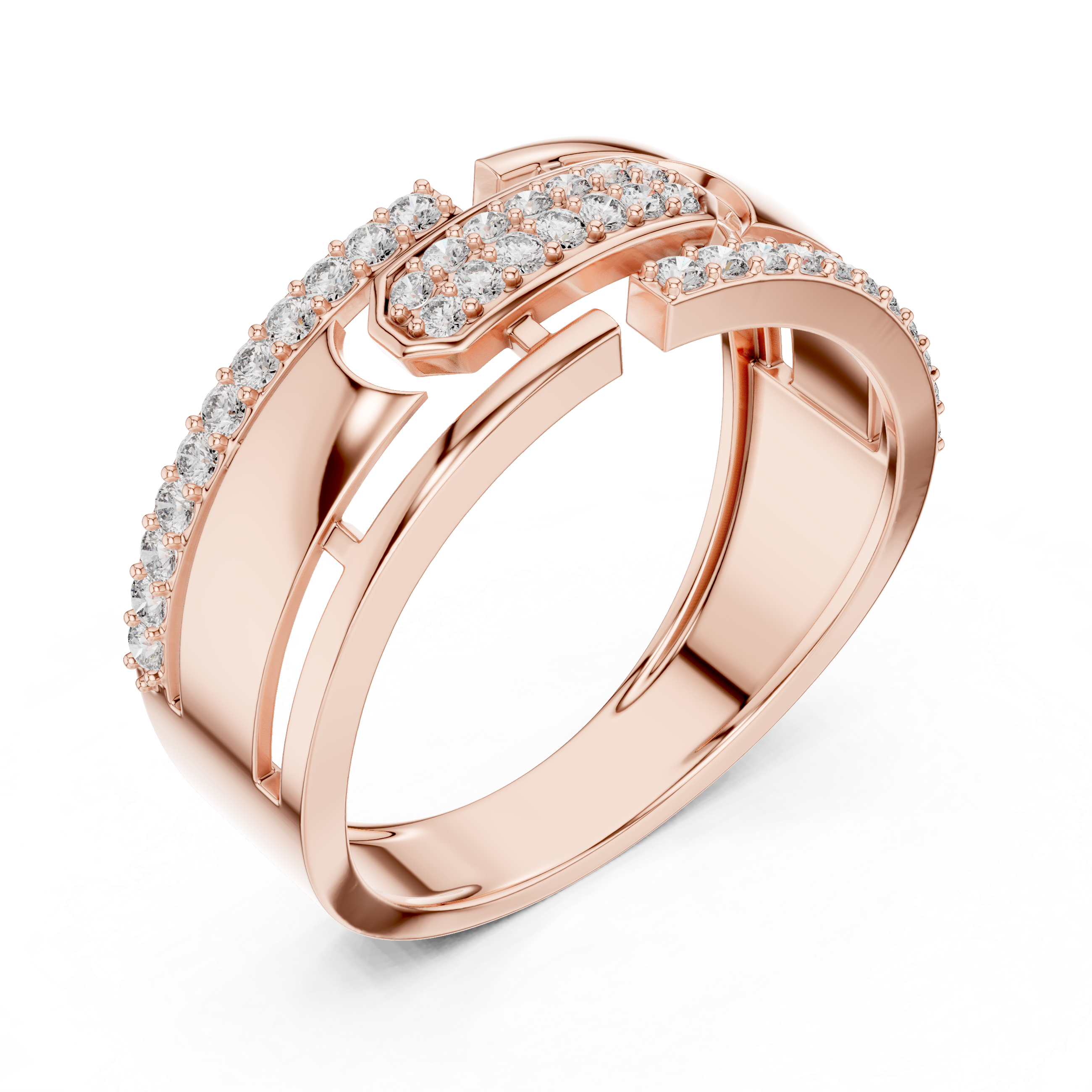 Diamond Link Rose Band
