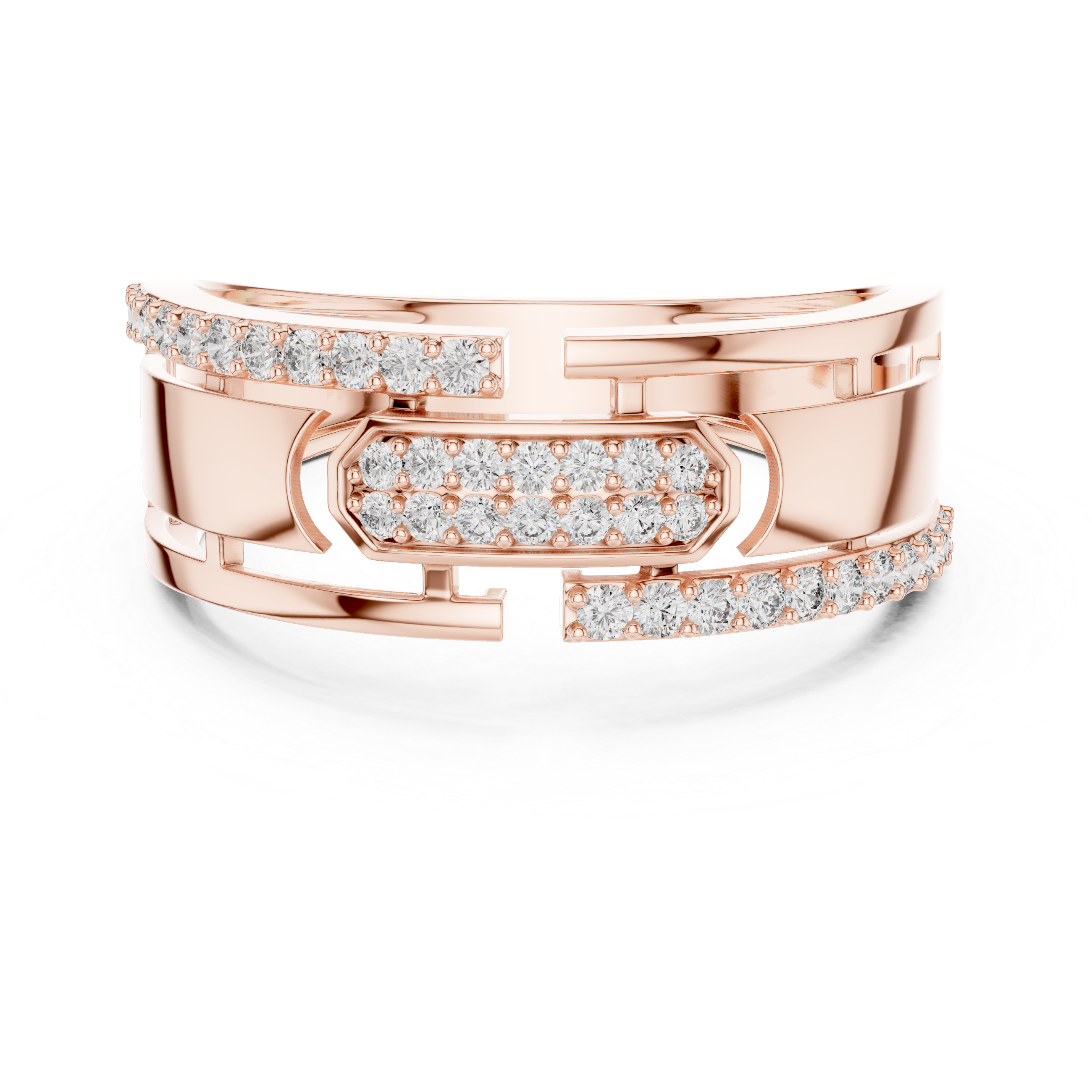Diamond Link Rose Band