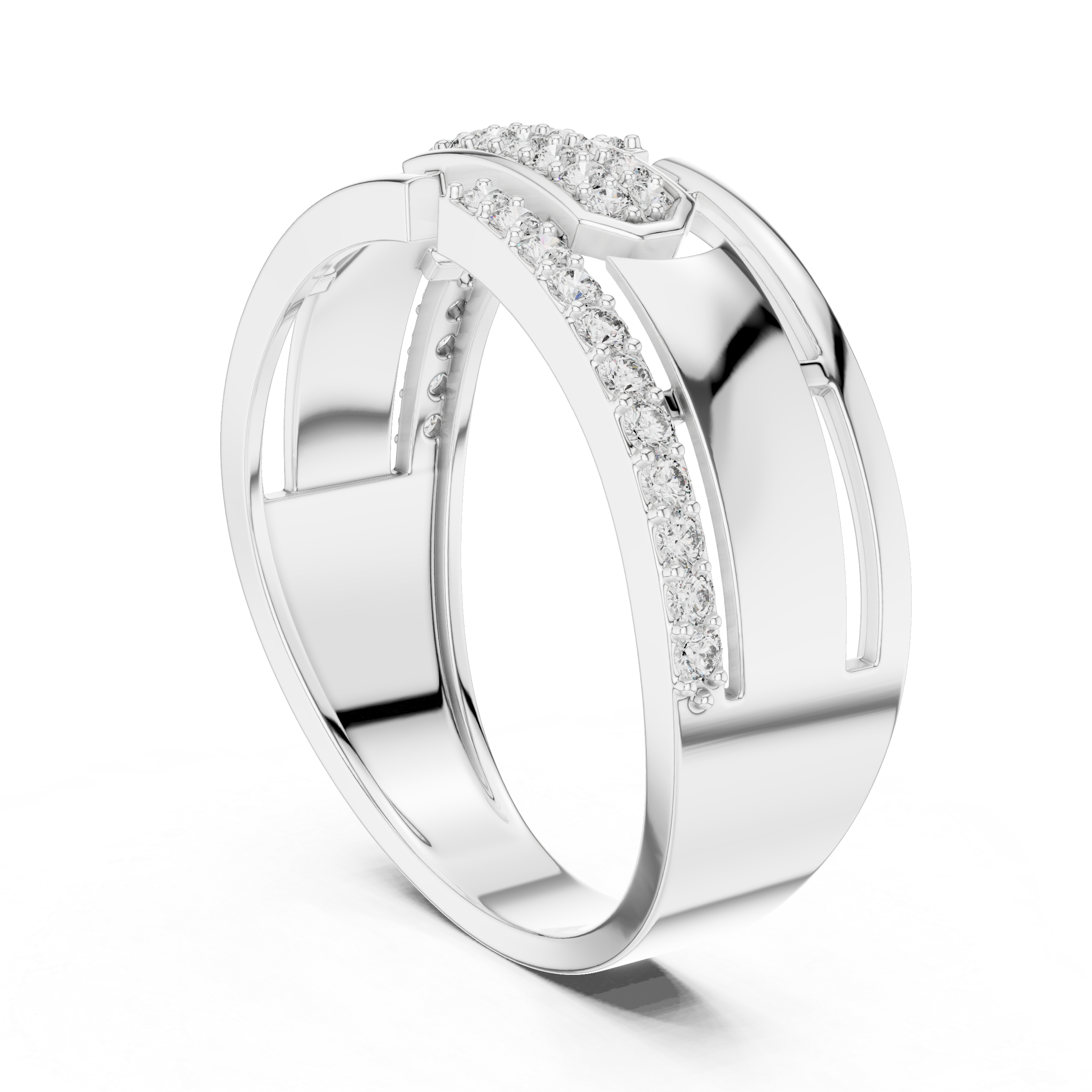Diamond Link Rose Band