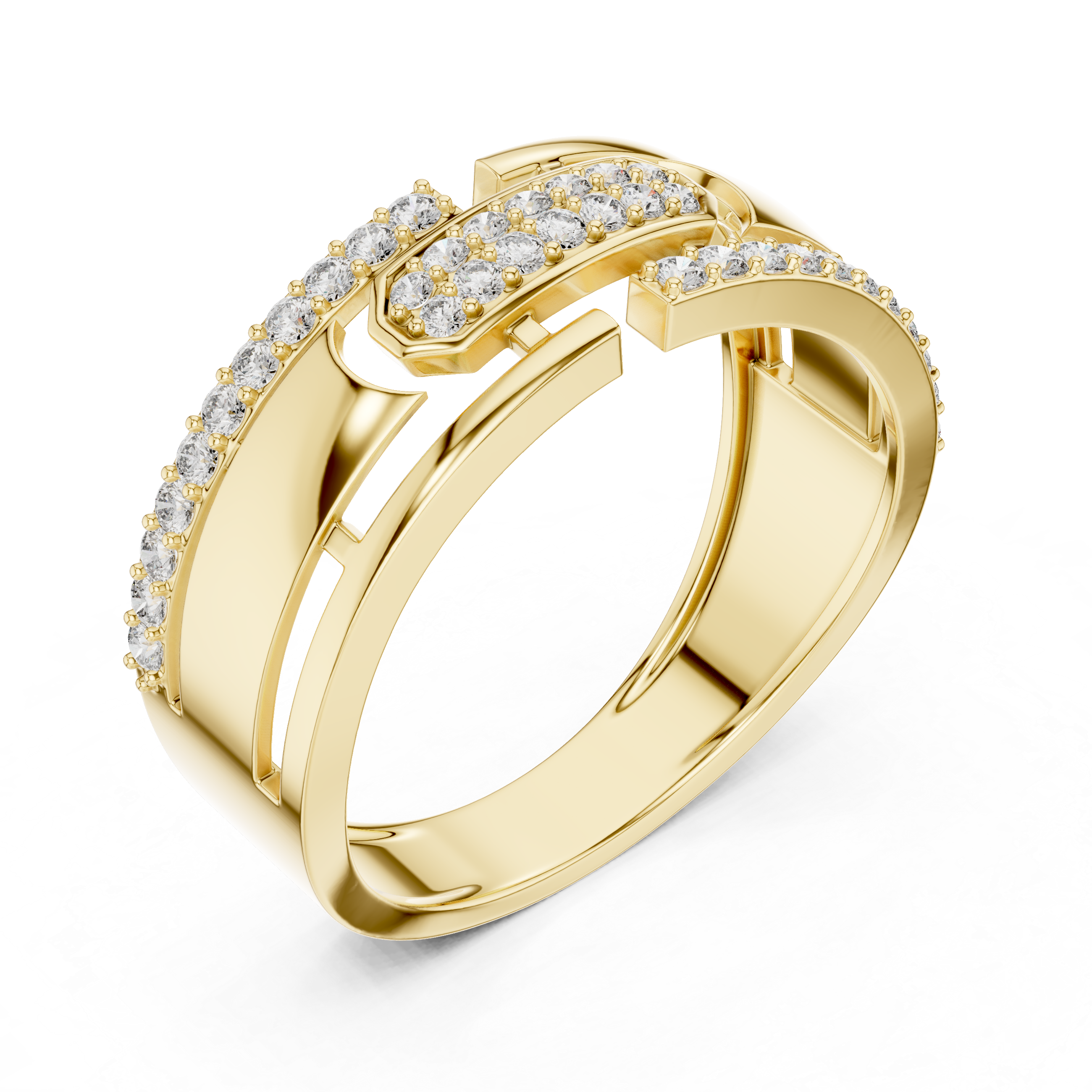 Diamond Link Rose Band