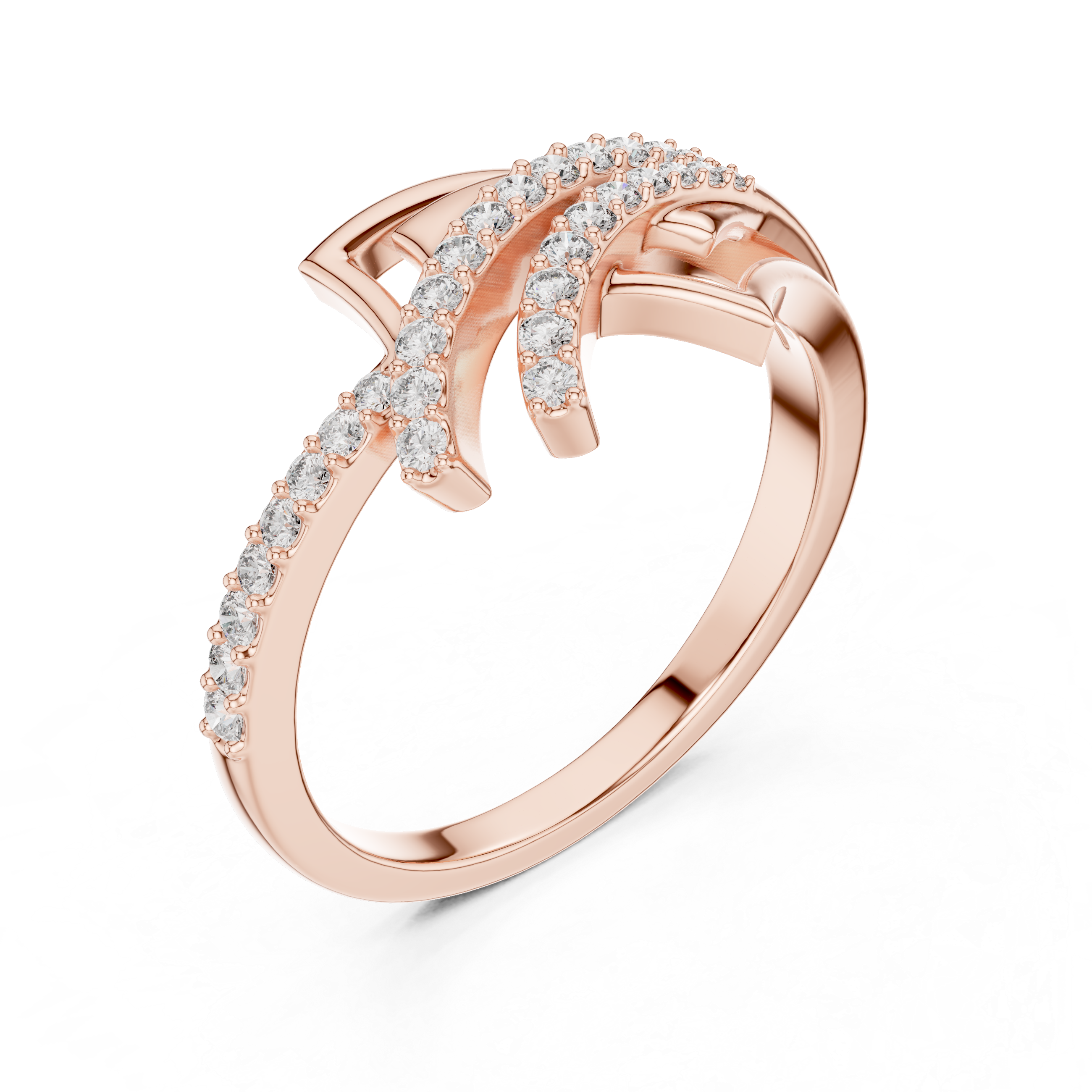 Golden Bloom Diamond Ring
