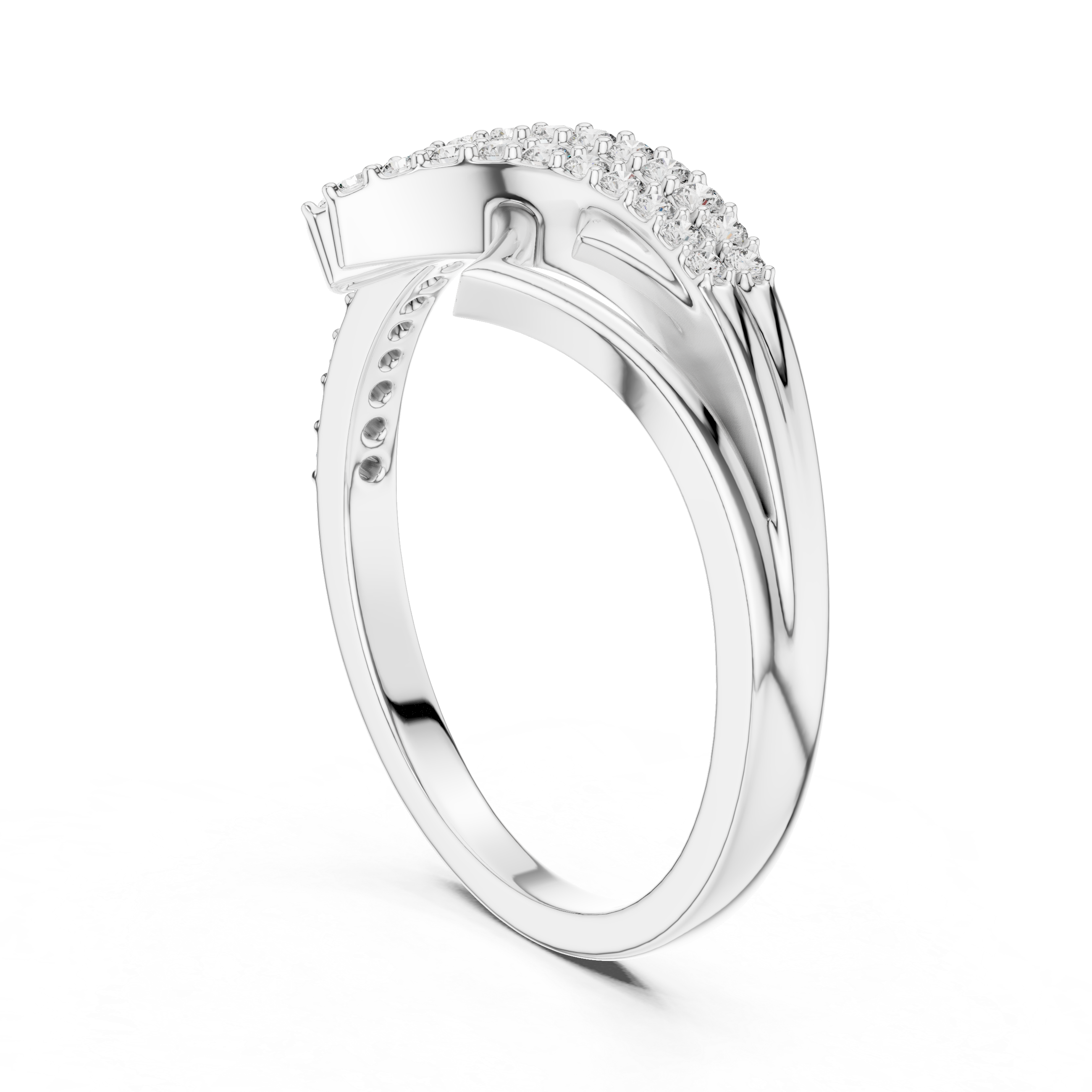 Golden Bloom Diamond Ring