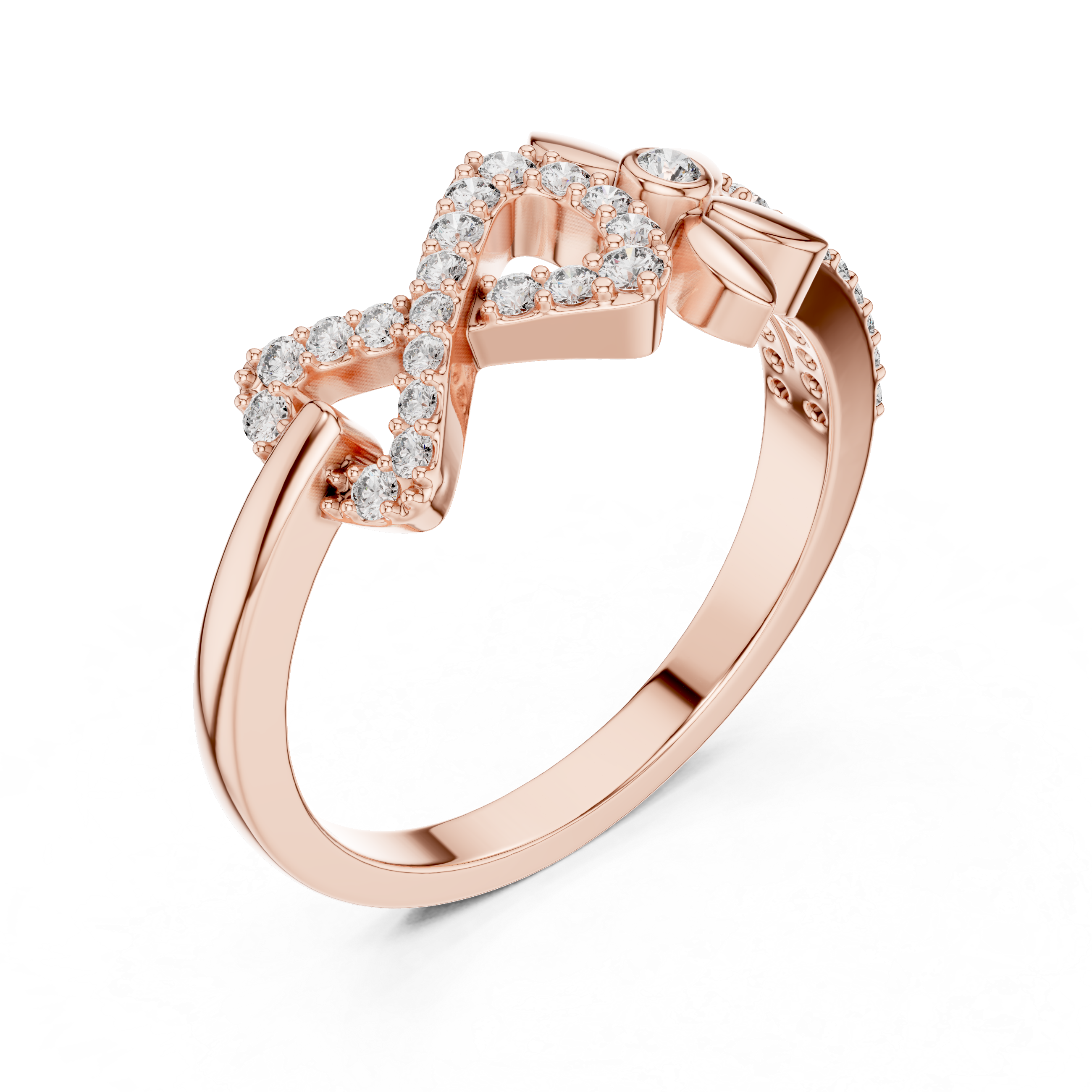 Diamond Enchanted Bow Ring