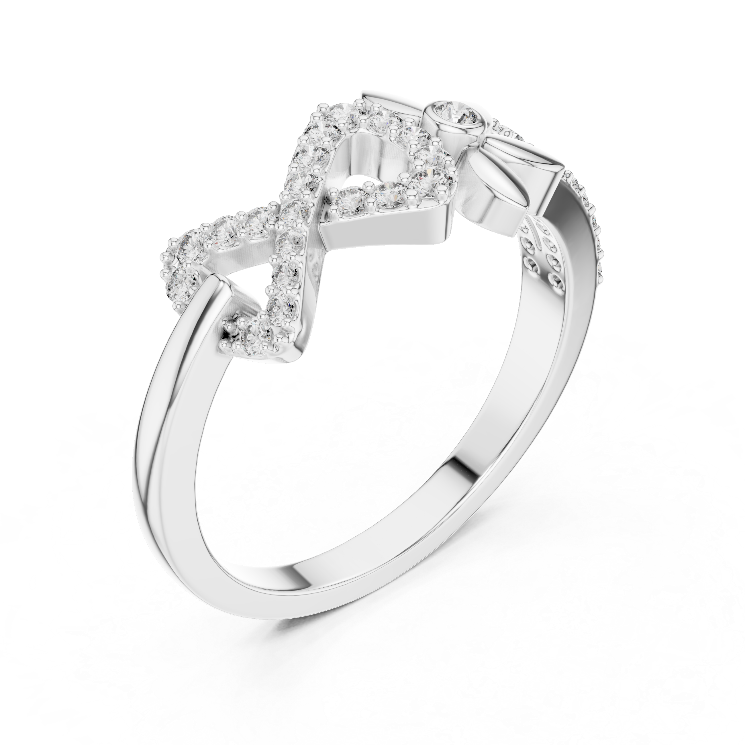 Diamond Enchanted Bow Ring