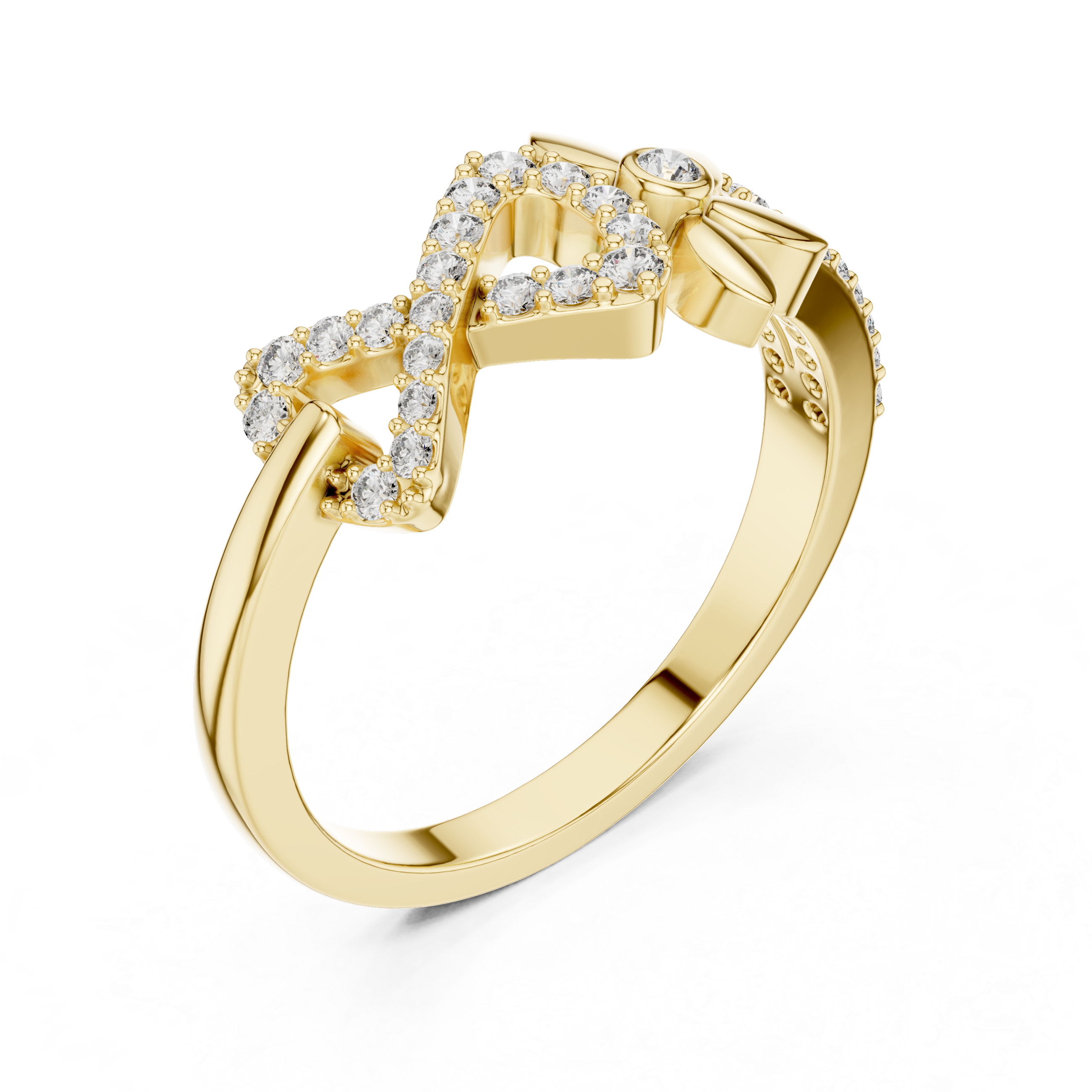 Diamond Enchanted Bow Ring
