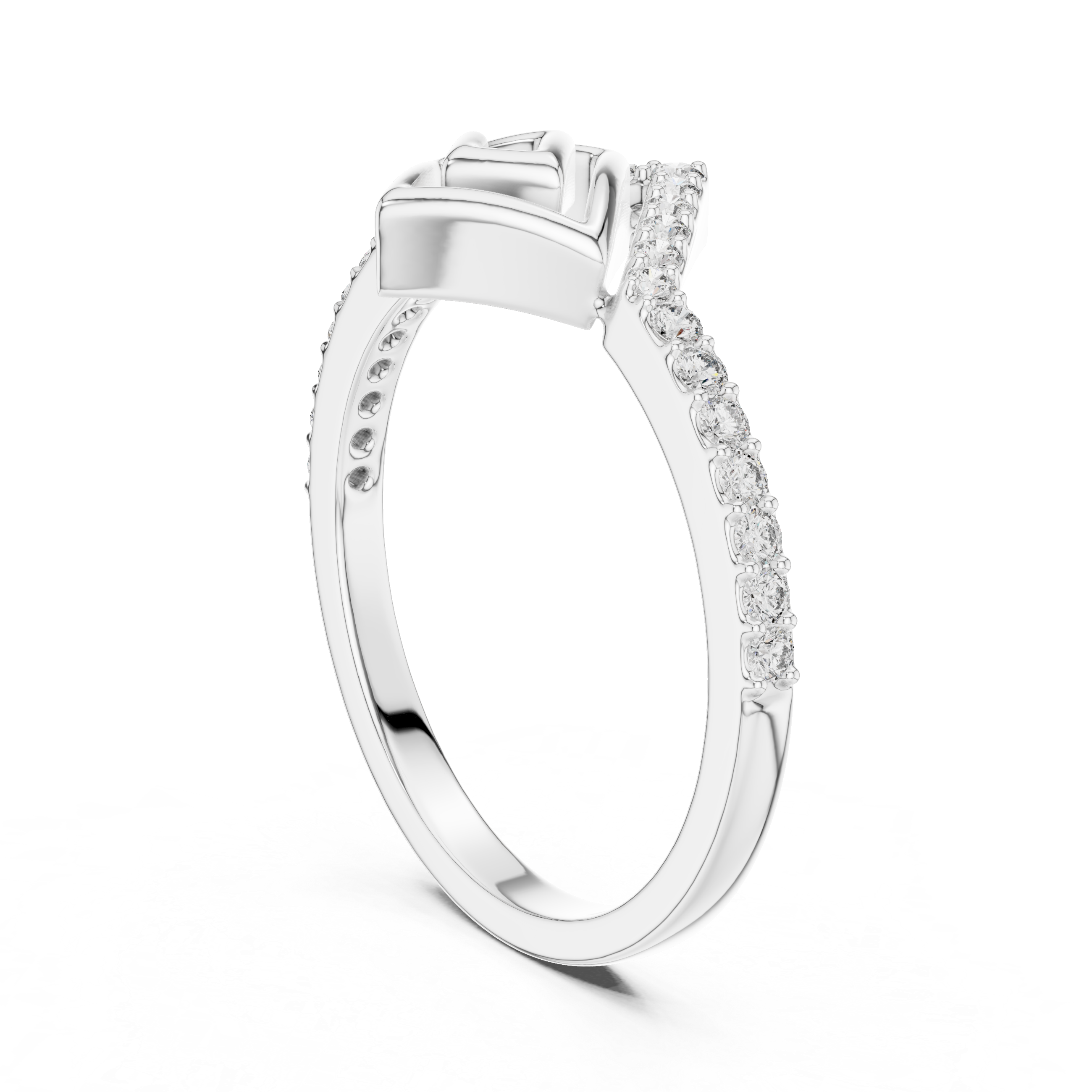Geometric Diamond Illusion Ring