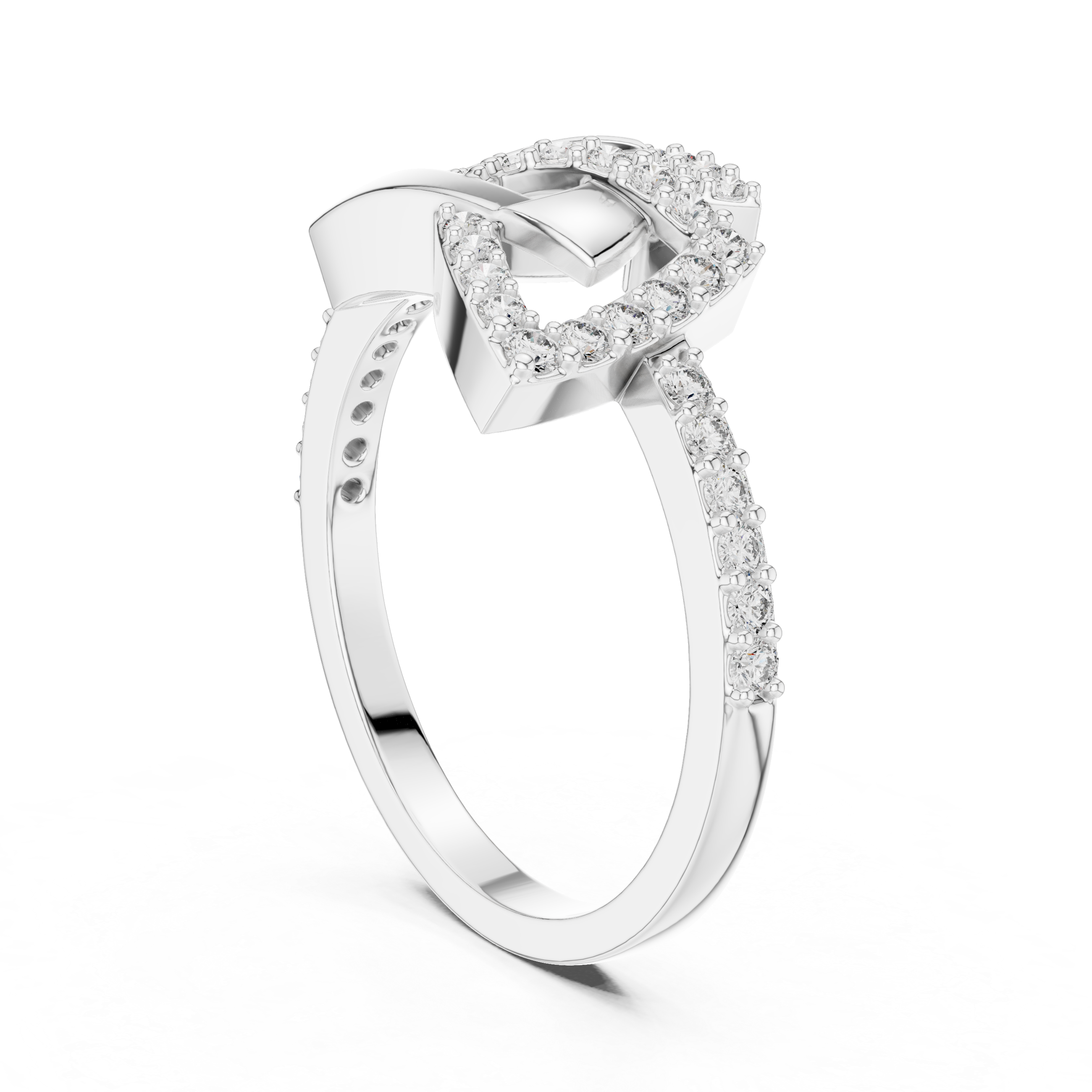 Unique Yellow Gold and Diamond Fashion Ring