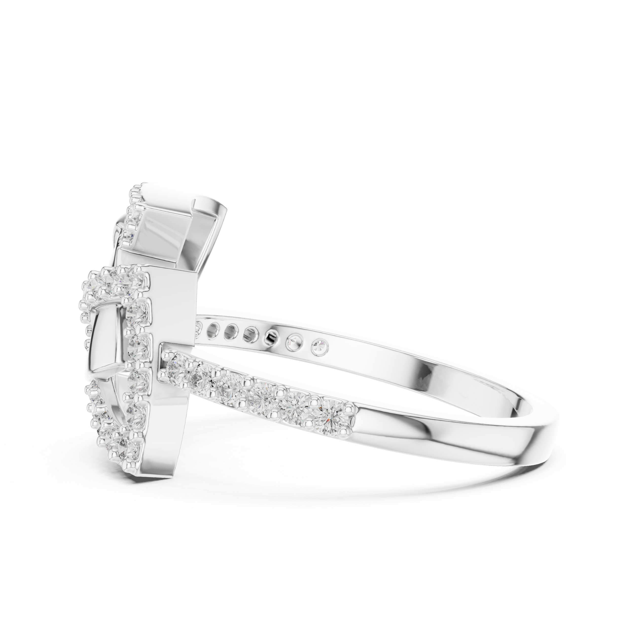 Unique Yellow Gold and Diamond Fashion Ring