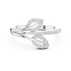 Glowing Horizon Leaf and Diamond Ring