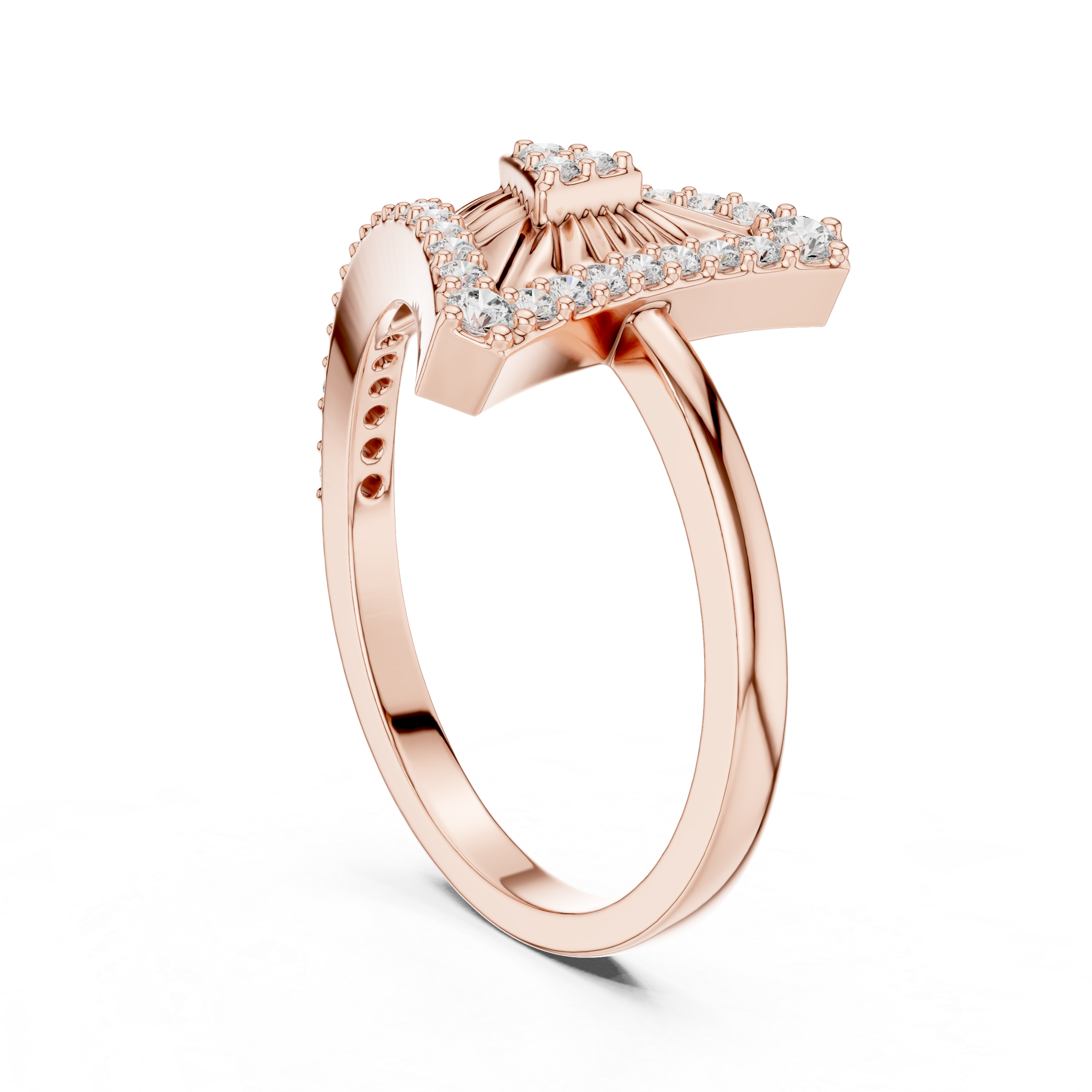 Triangular Radiance Diamond Band