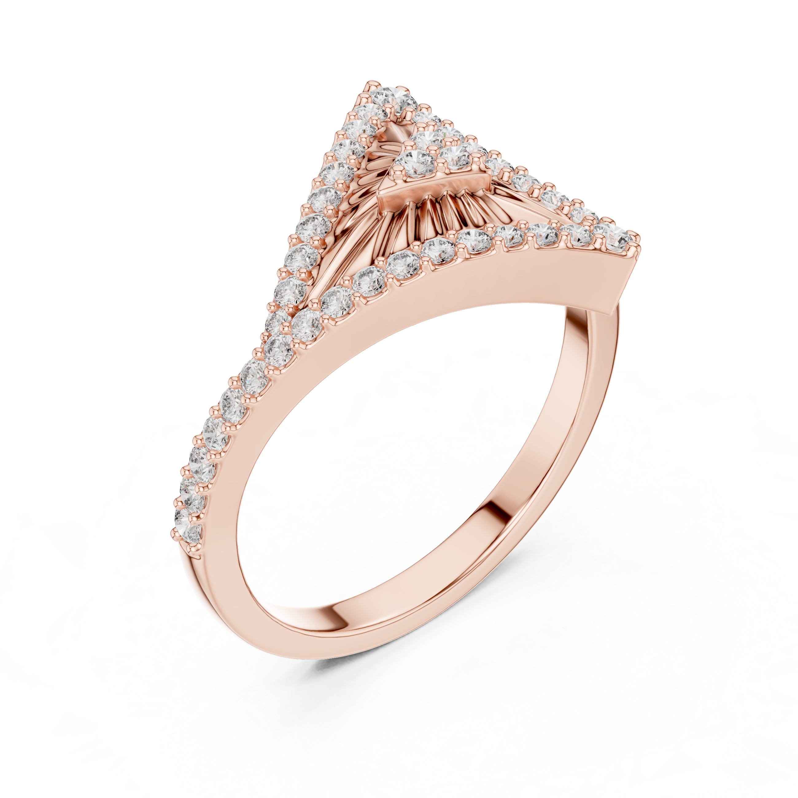 Triangular Radiance Diamond Band