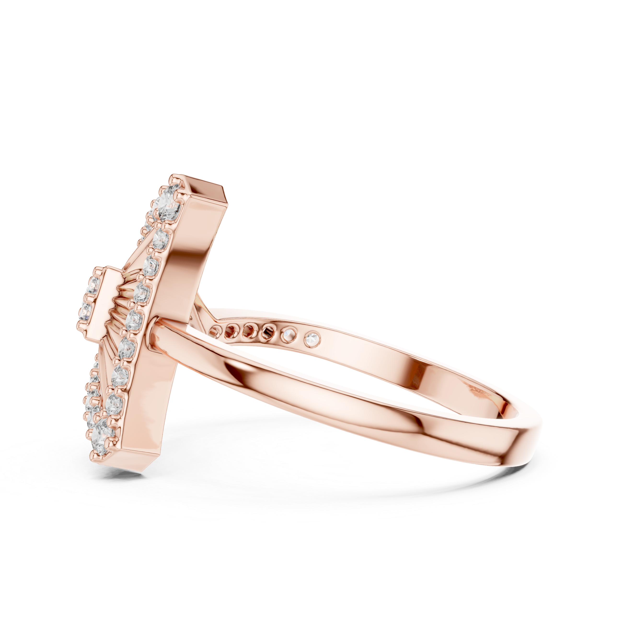 Triangular Radiance Diamond Band