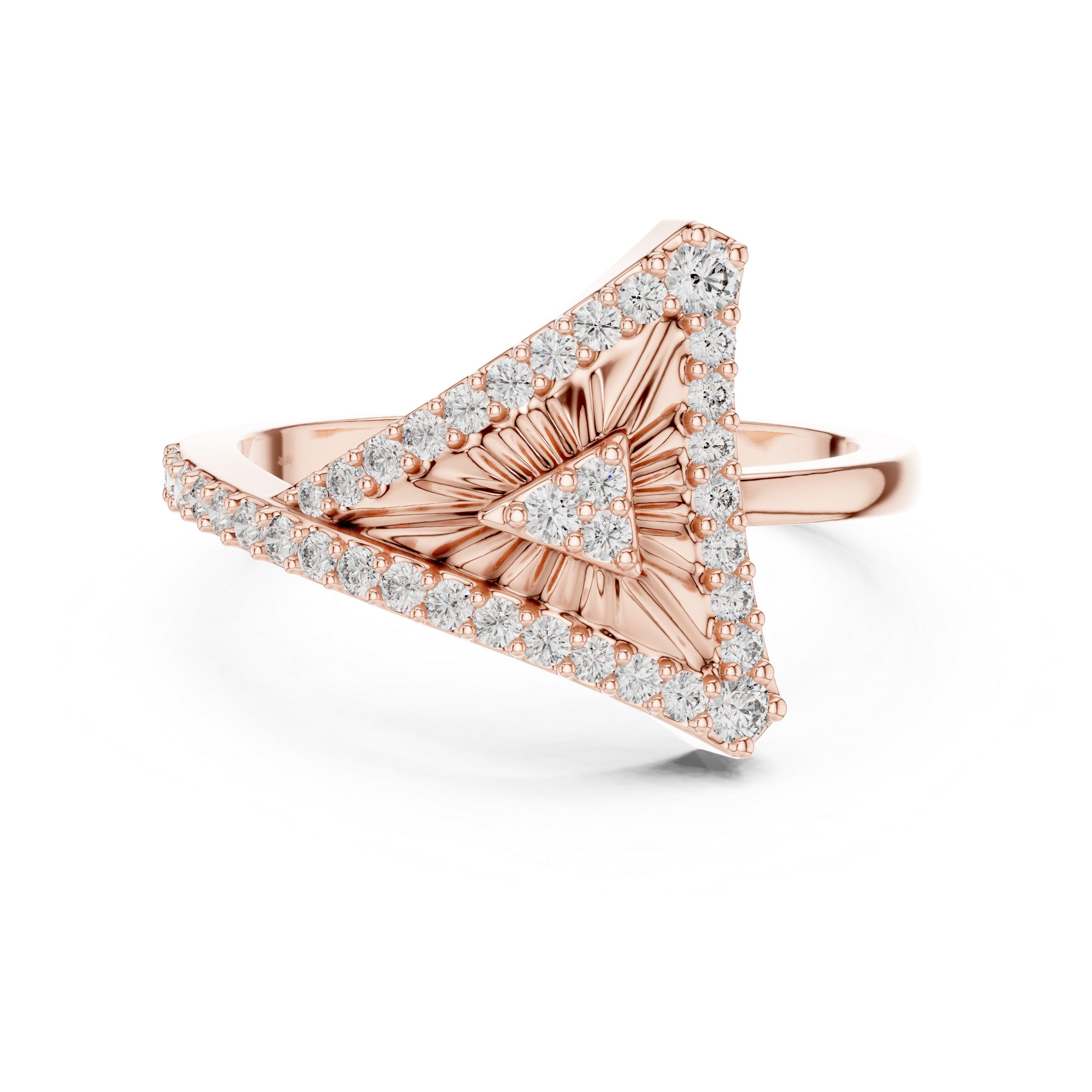 Triangular Radiance Diamond Band