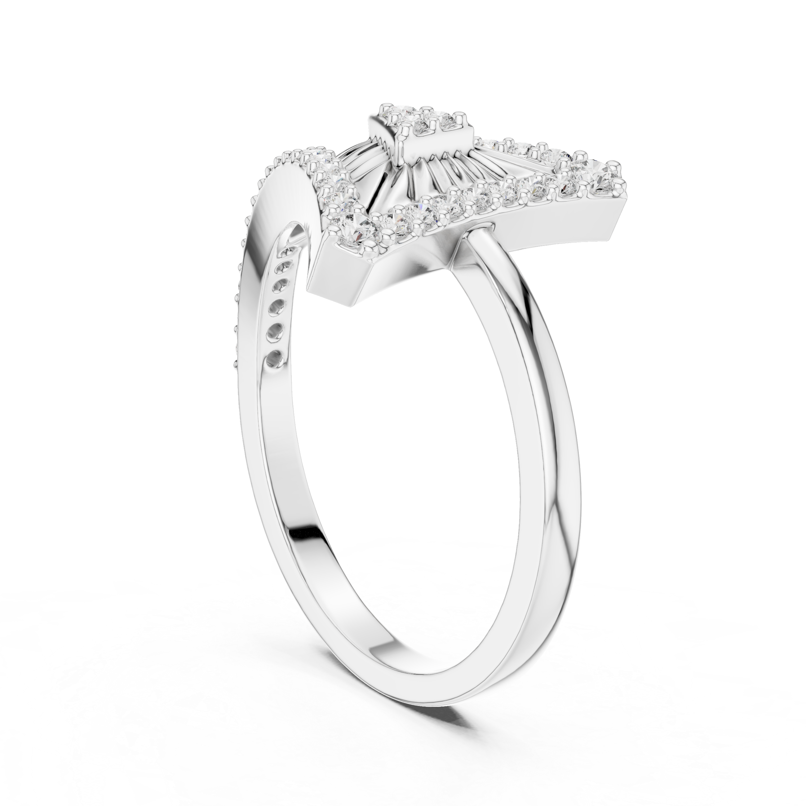 Triangular Radiance Diamond Band