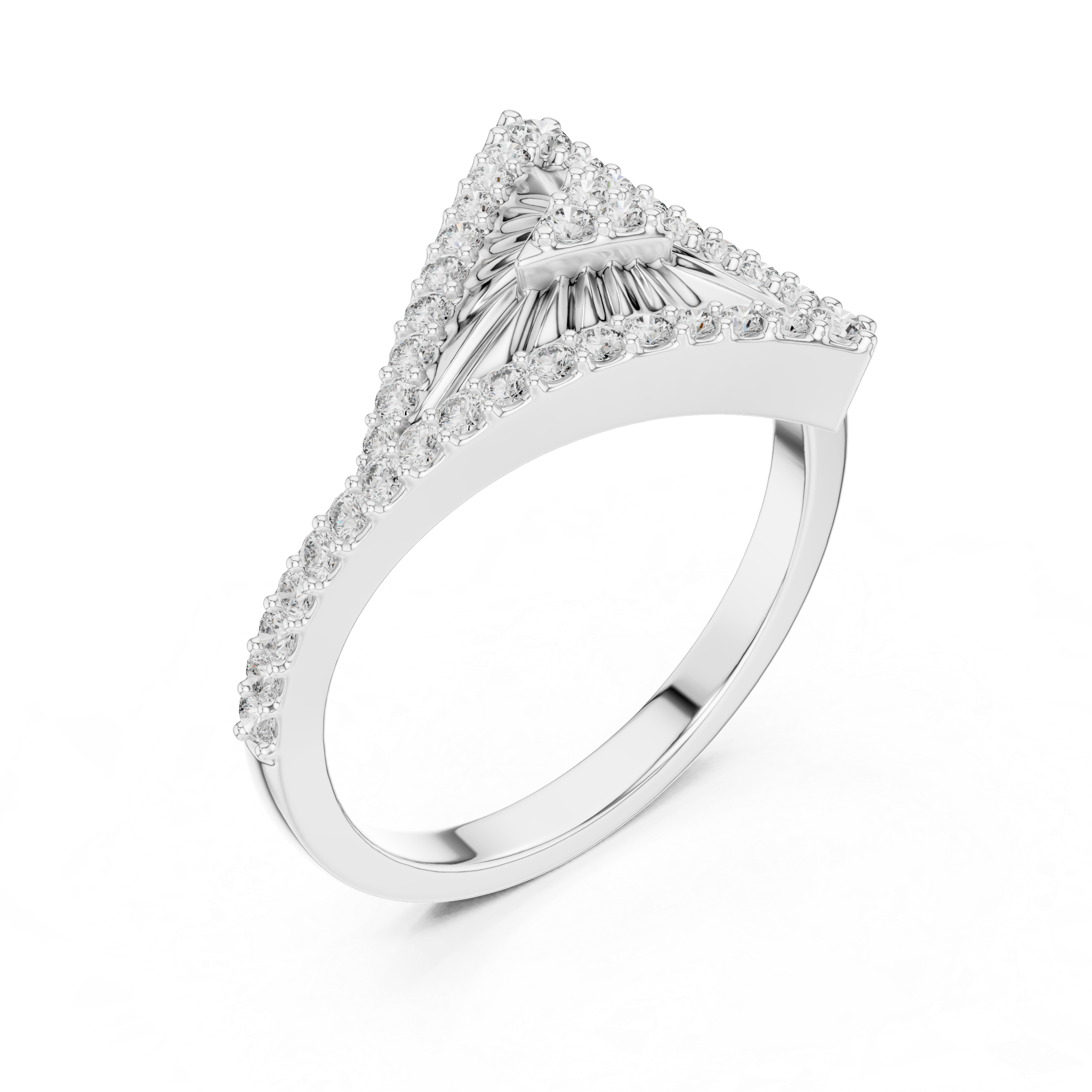 Triangular Radiance Diamond Band