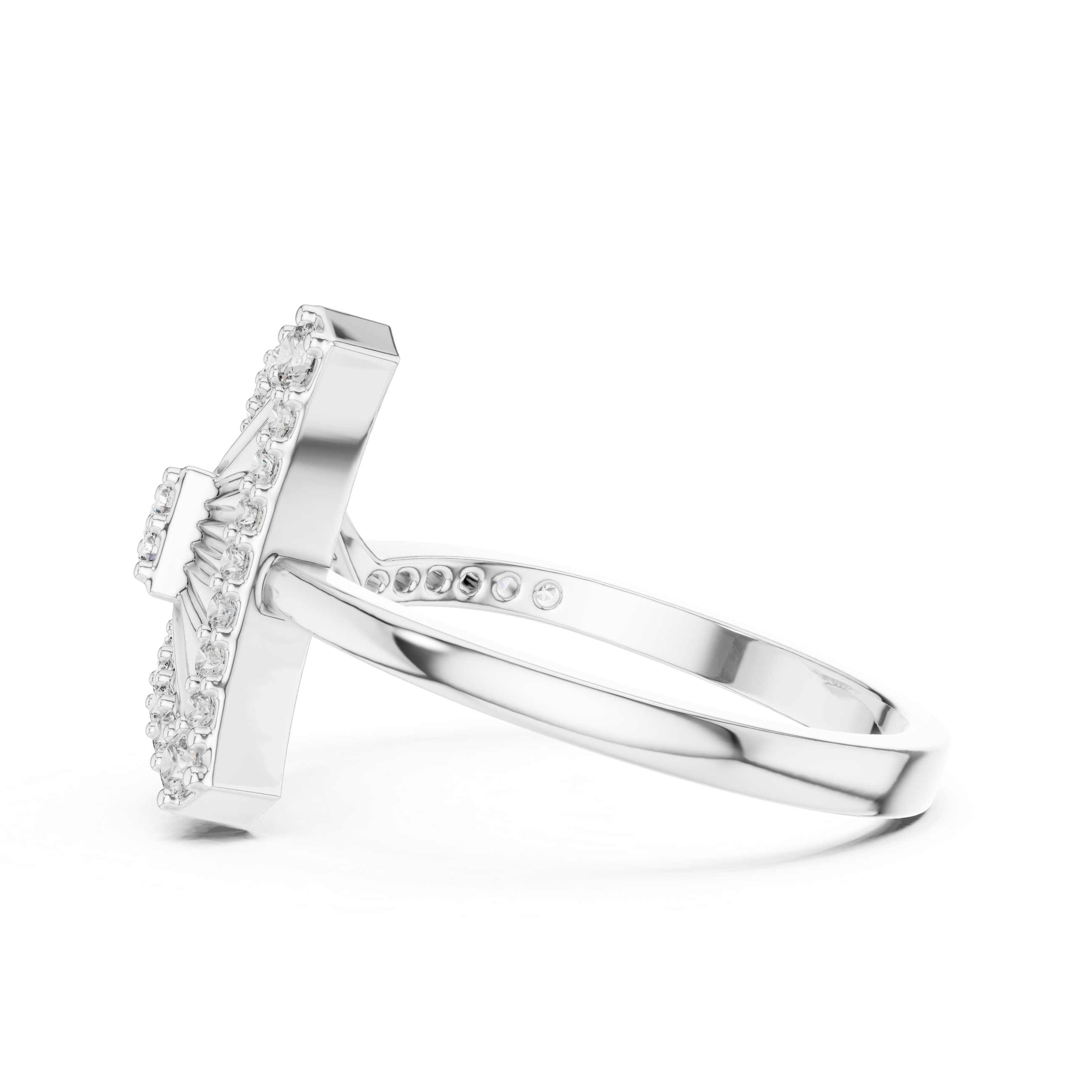 Triangular Radiance Diamond Band
