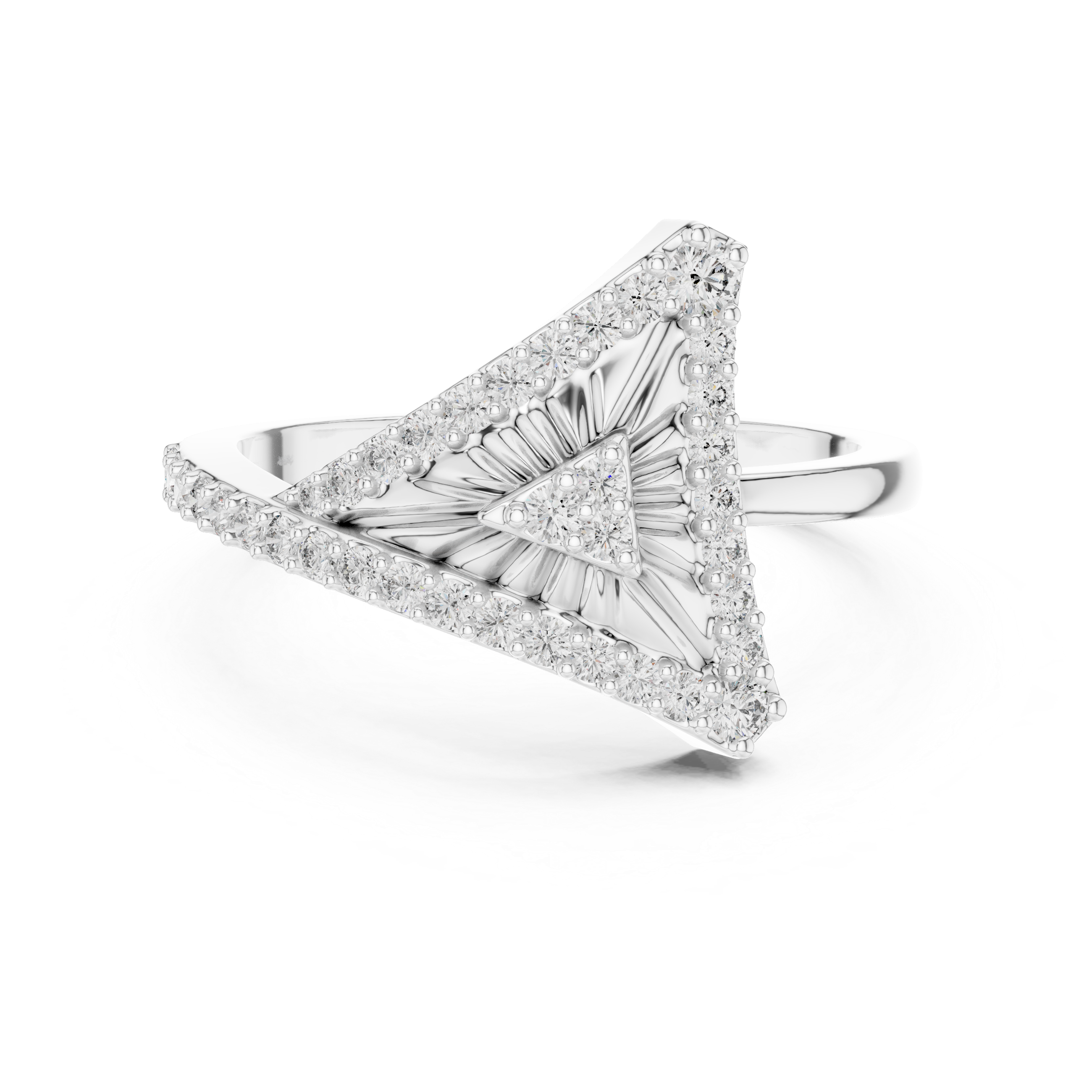Triangular Radiance Diamond Band